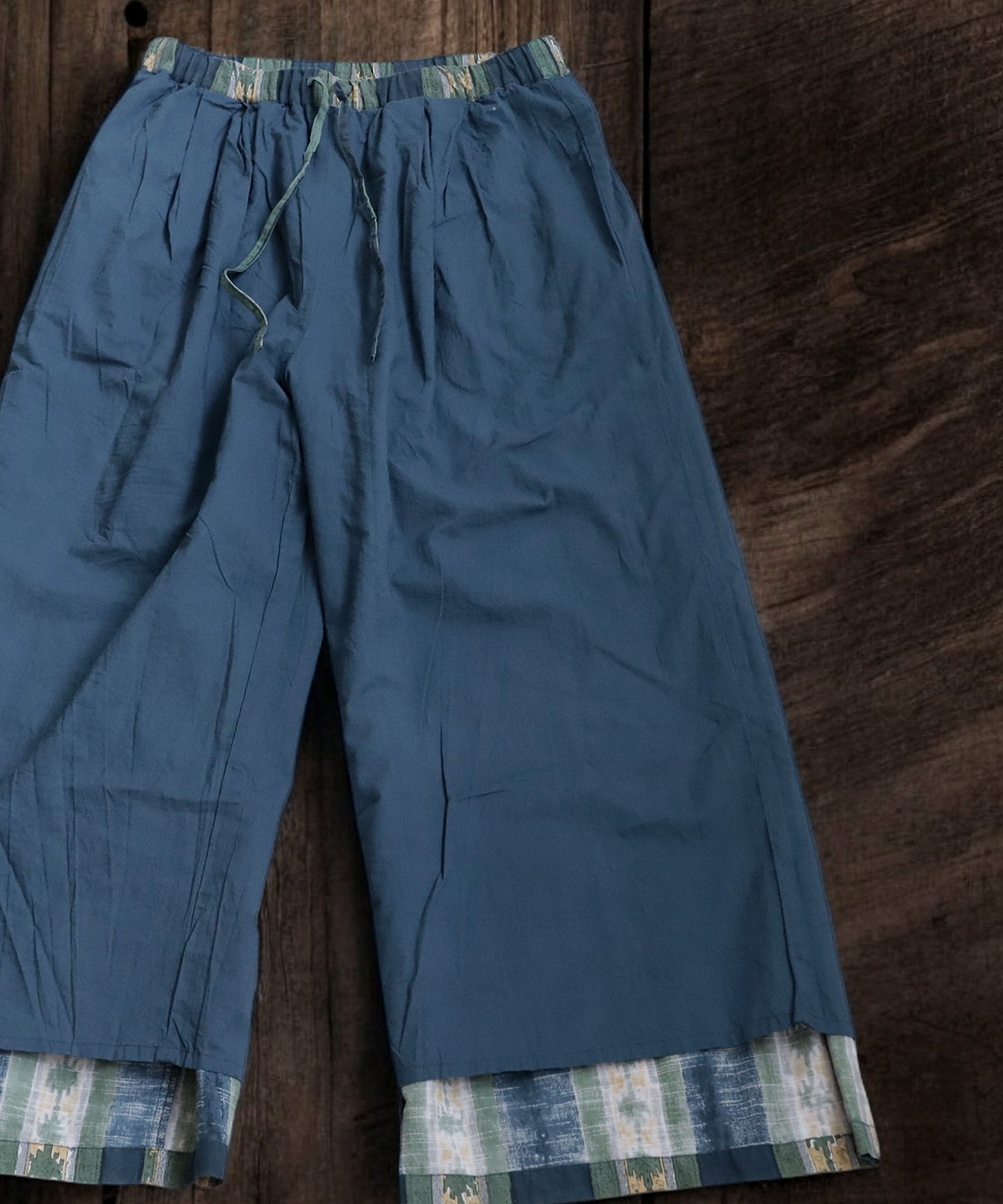 Block Print Wide Pants Ladies