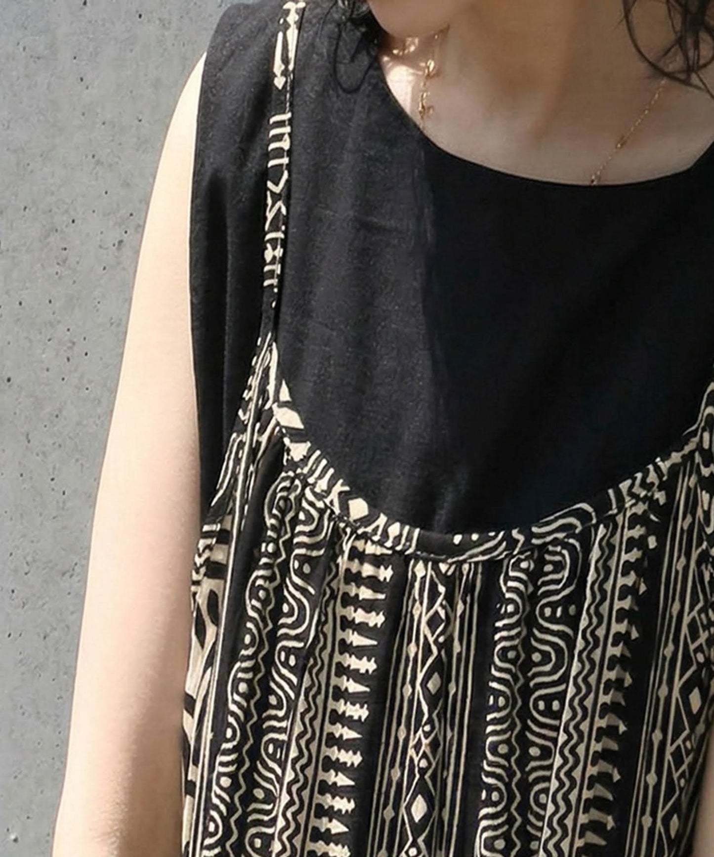 Geometric Pattern Camisole Dress Ladies