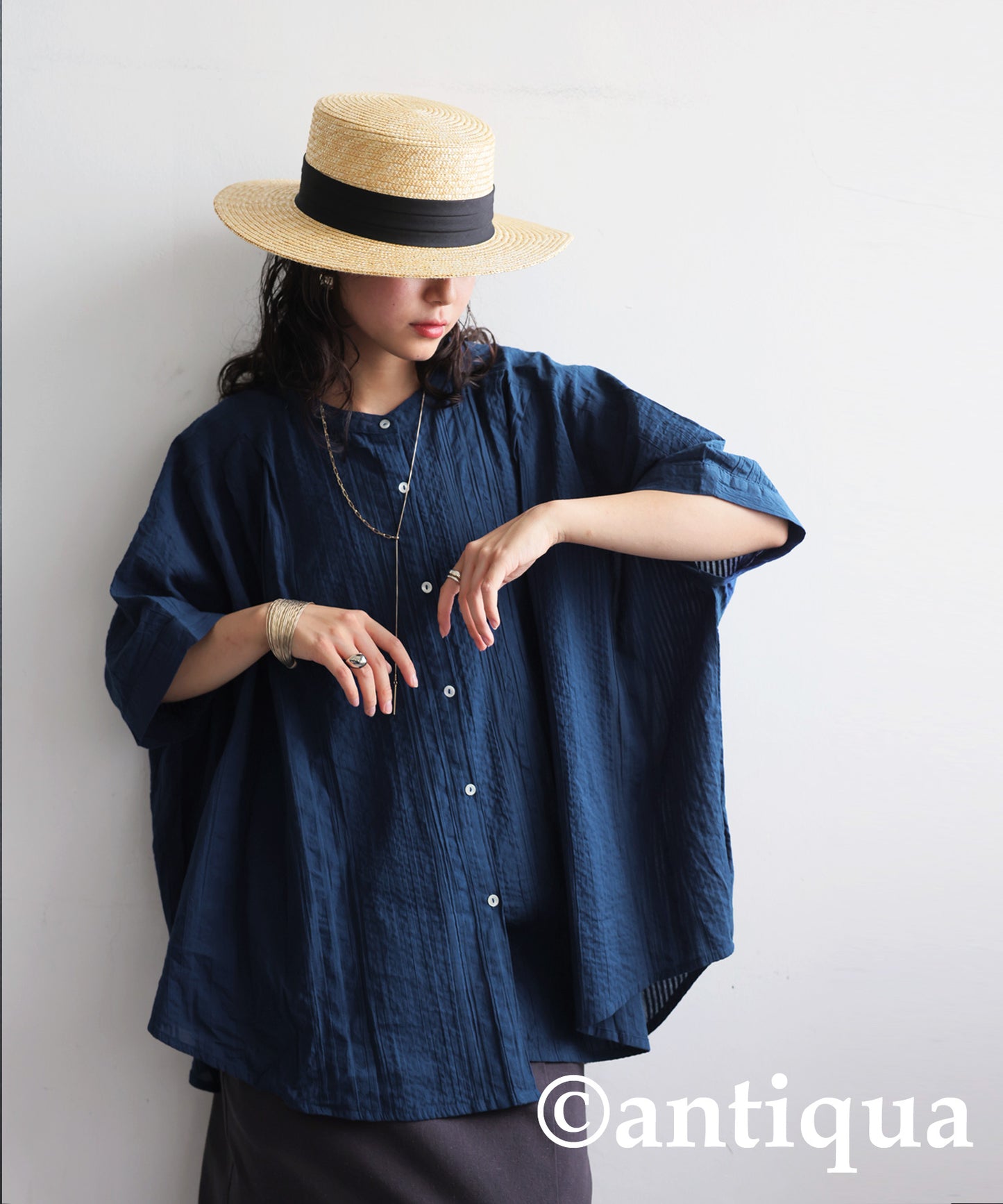Ladies Indian Cotton Seersucker Shirt