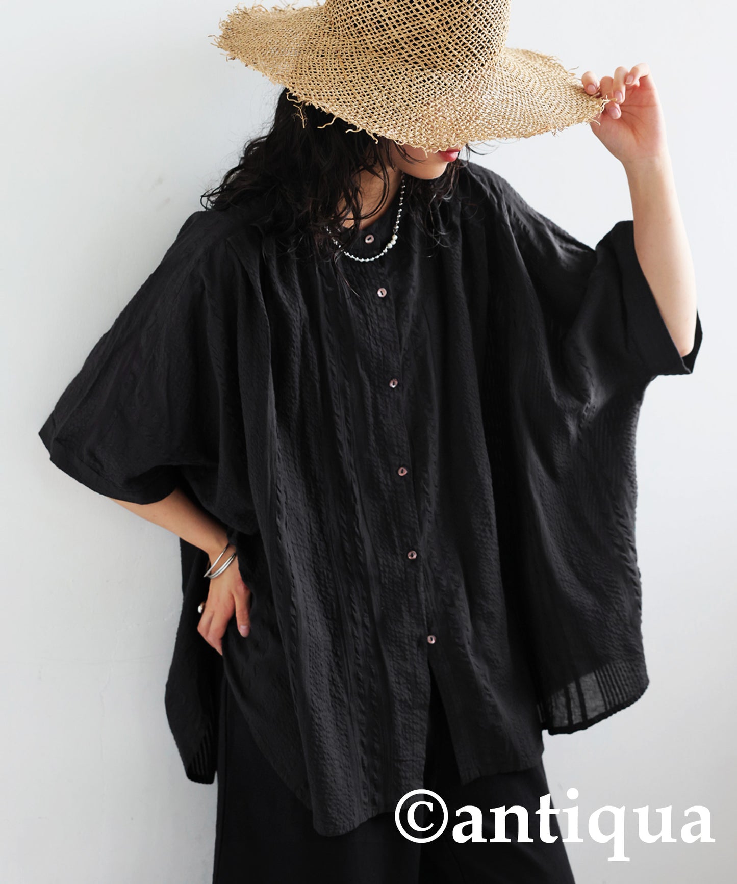 Ladies Indian Cotton Seersucker Shirt