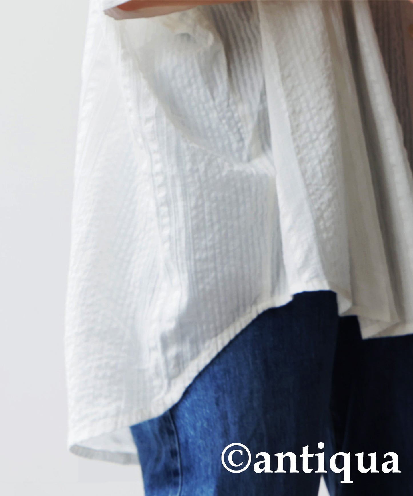 Ladies Indian Cotton Seersucker Shirt
