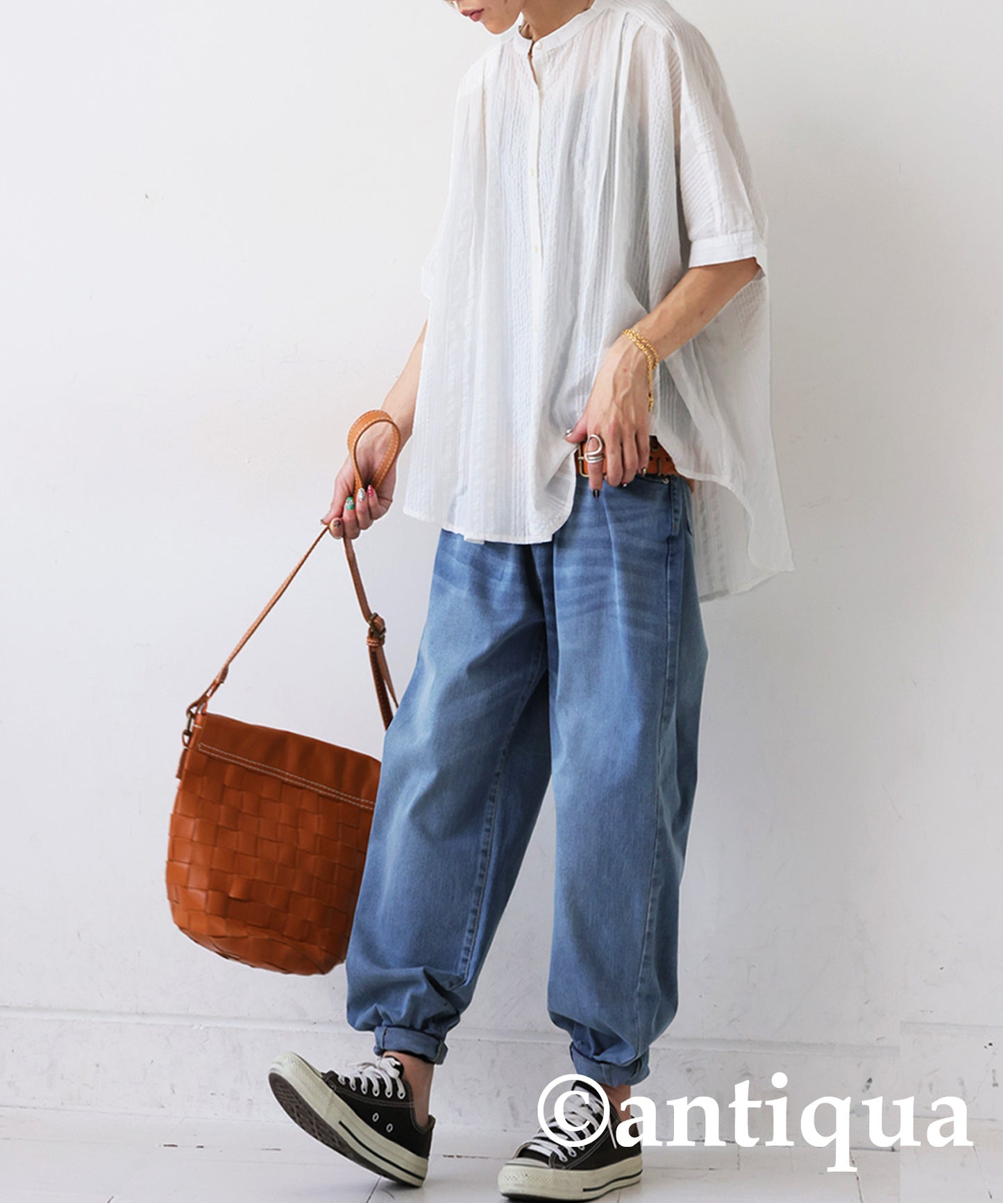 Ladies Indian Cotton Seersucker Shirt