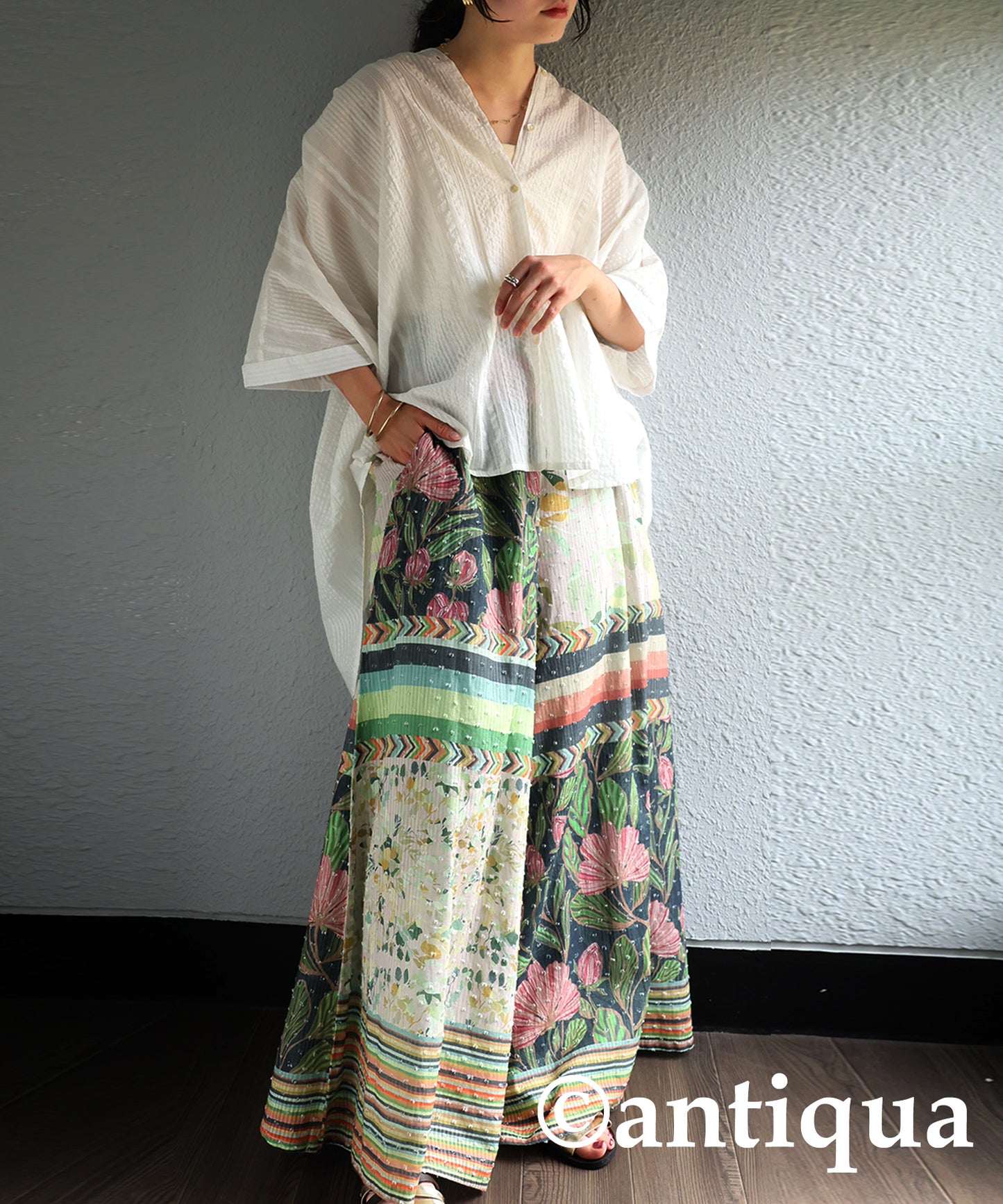 Ladies Indian Cotton Seersucker Shirt