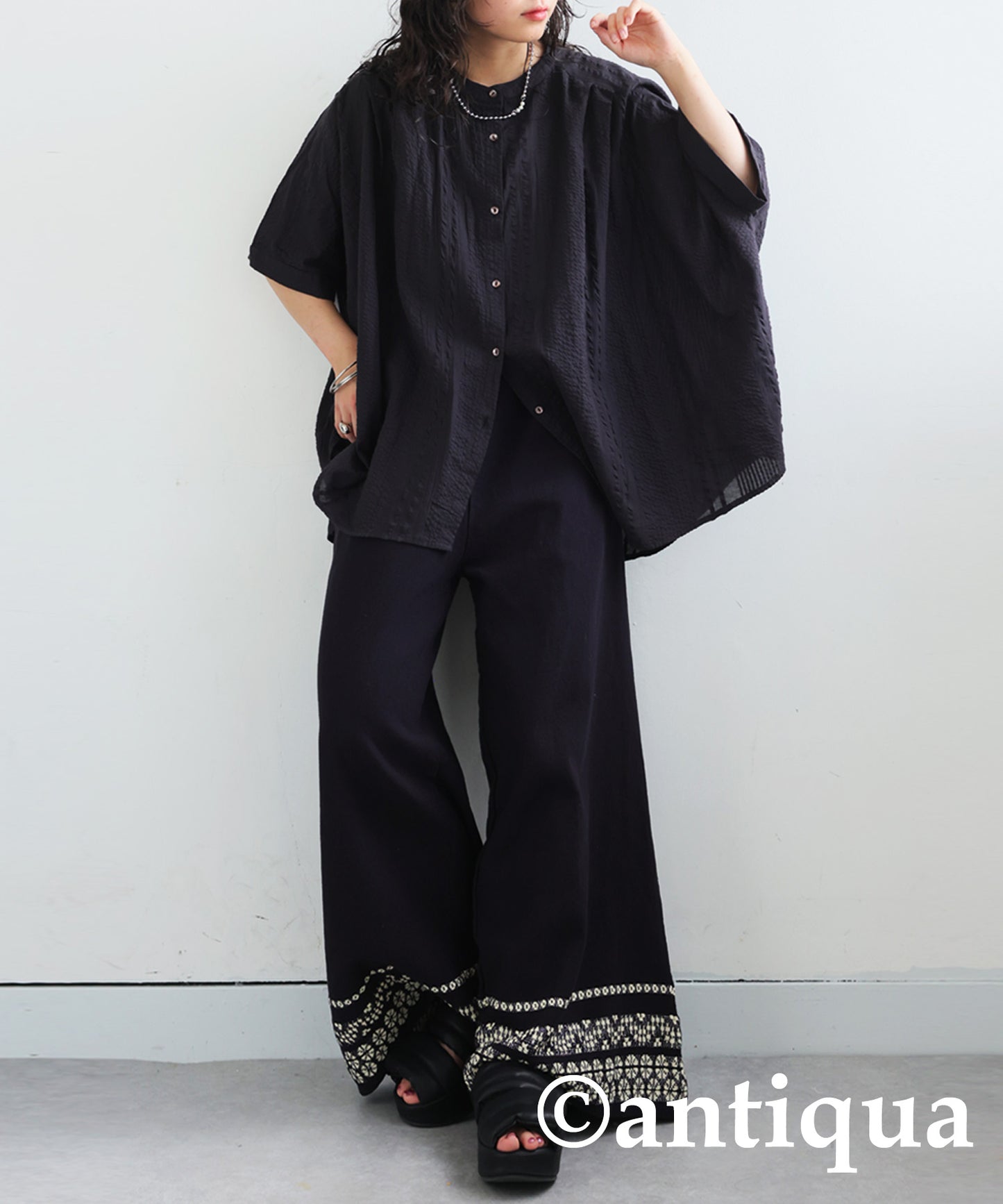 Ladies Indian Cotton Seersucker Shirt