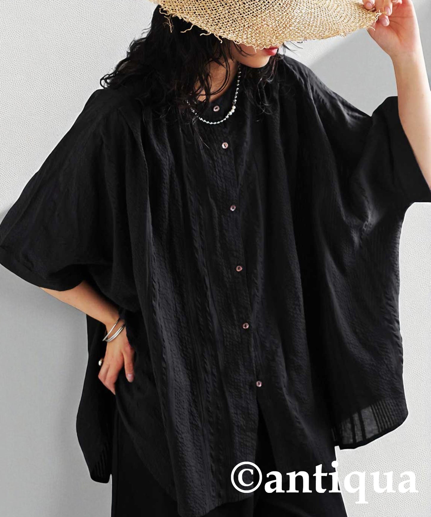 Ladies Indian Cotton Seersucker Shirt