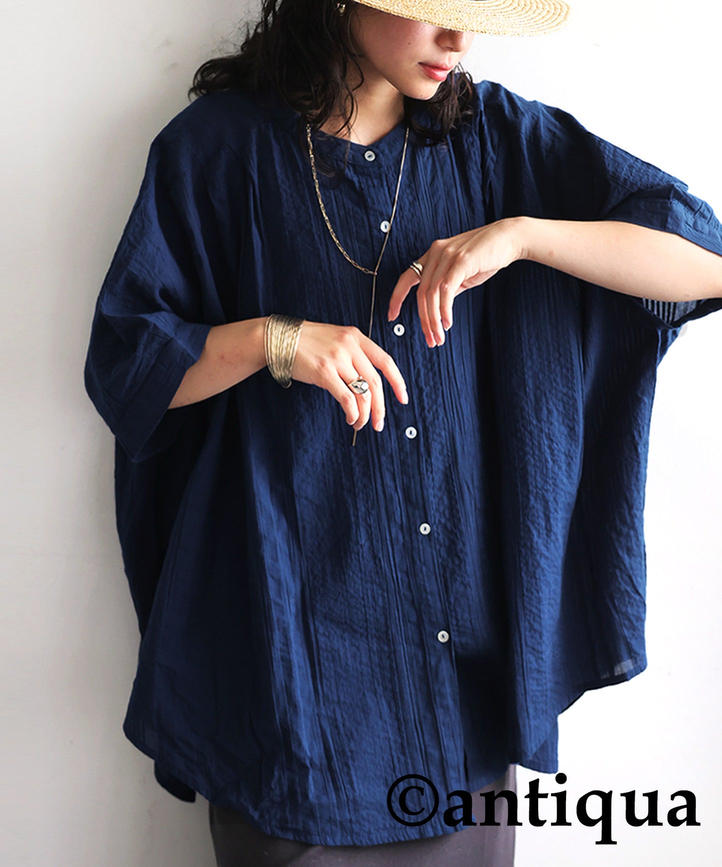 Ladies Indian Cotton Seersucker Shirt