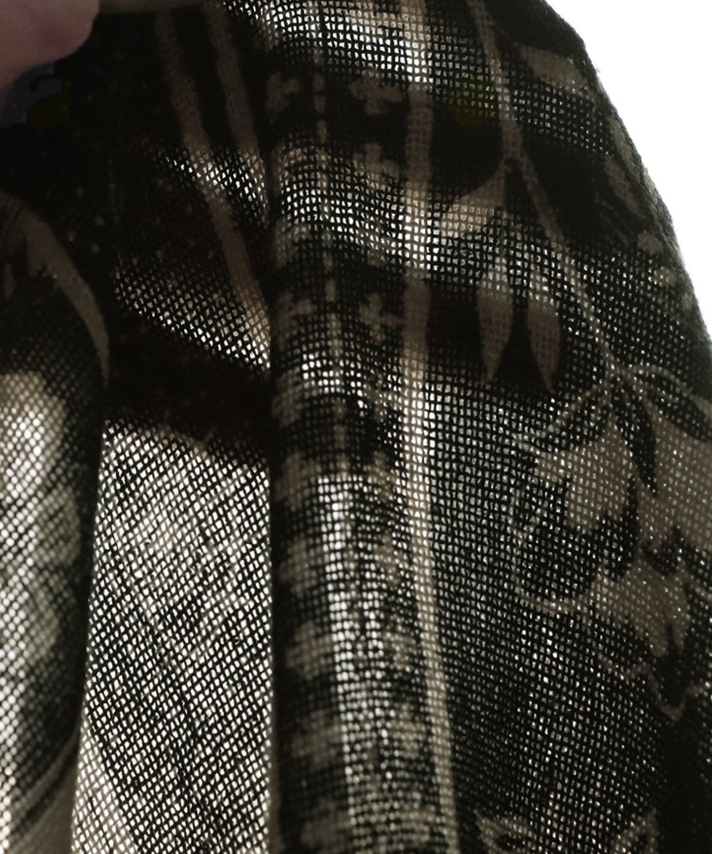 Ladies Ethnic Print Skipper Neck Top