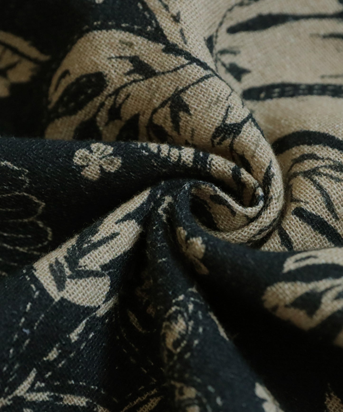 Ladies Ethnic Print Skipper Neck Top