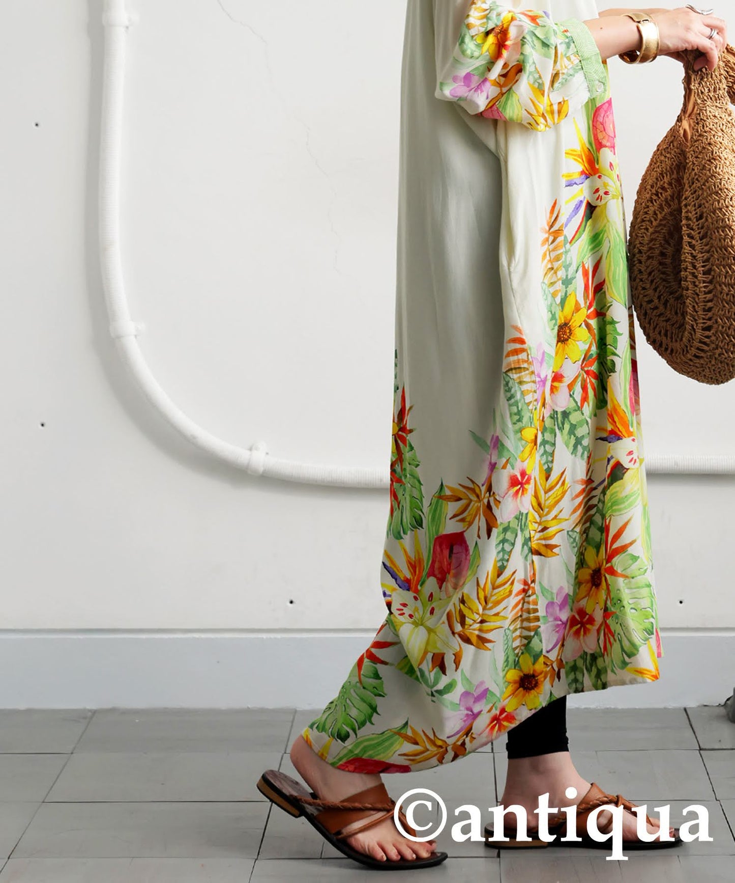 Botanical Shirt Dress Ladies