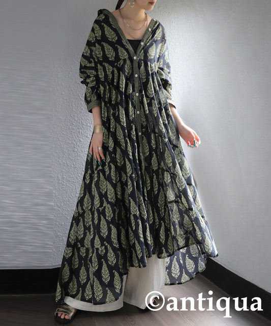 Ladies Botanical Print Shirt Dress