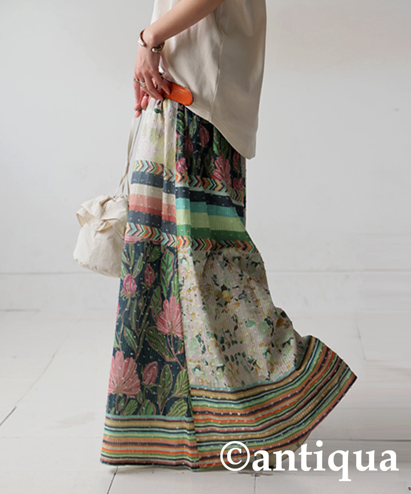 Ladies Dobby Wide Pants