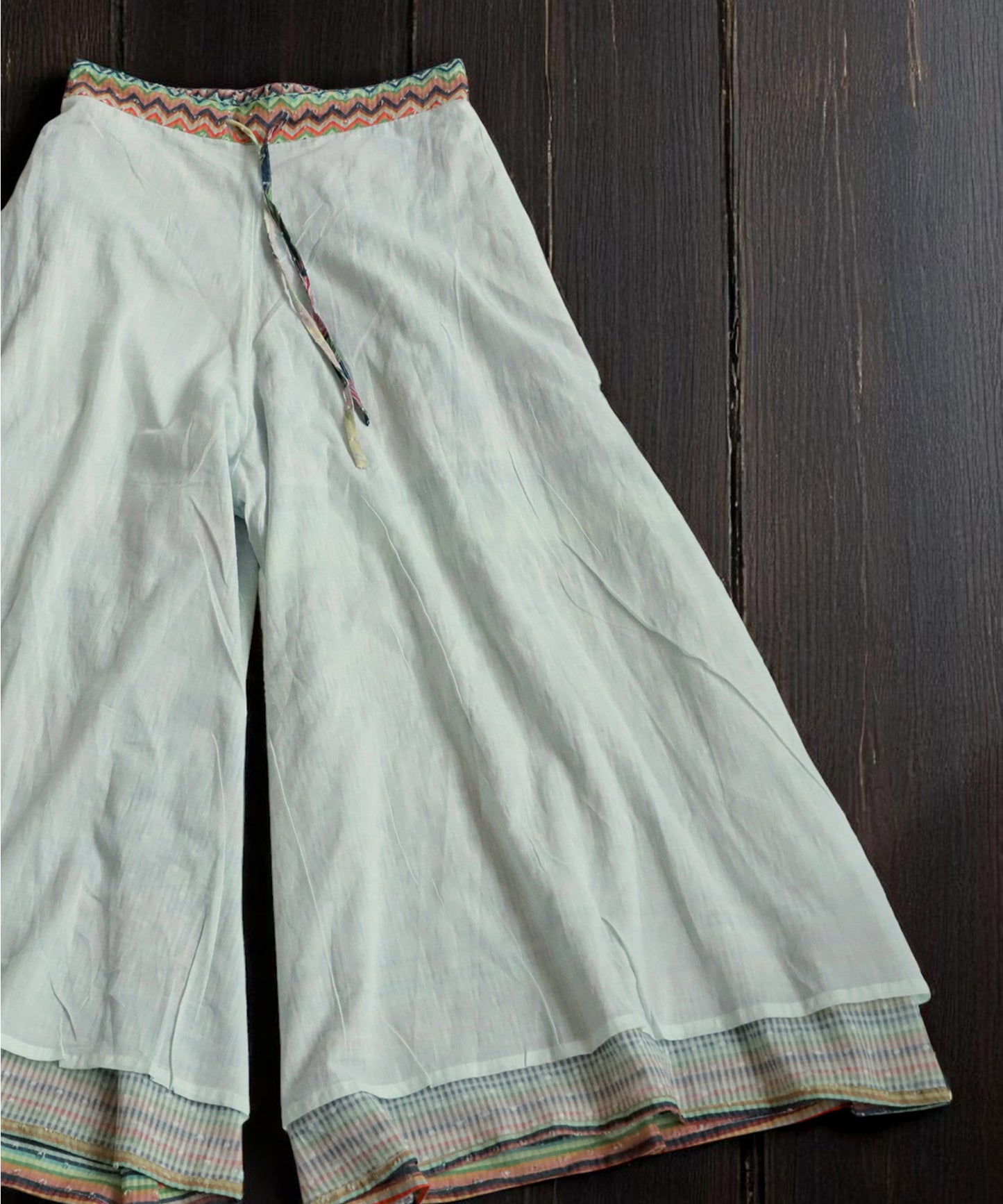 Ladies Dobby Wide Pants