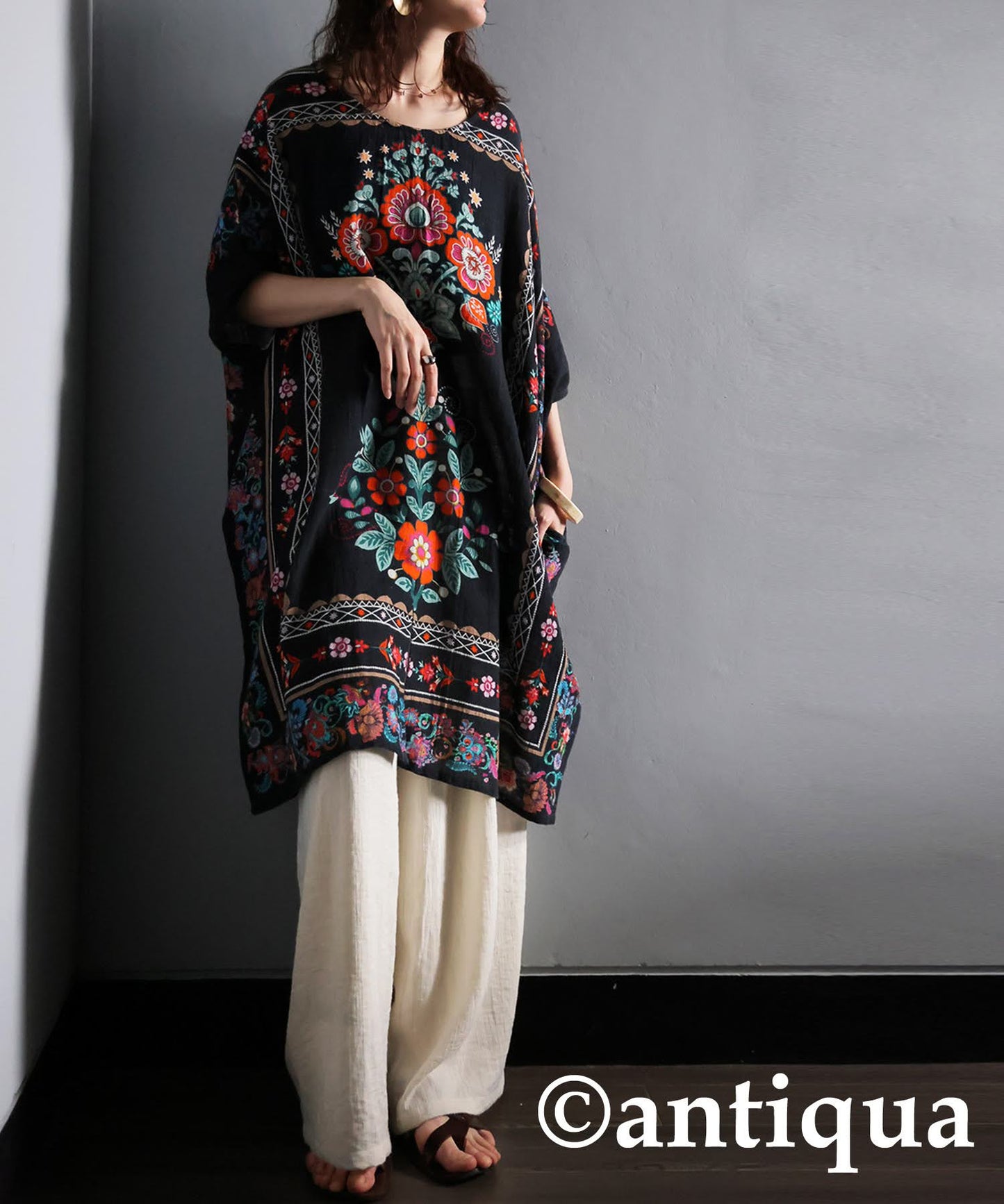 Floral Tunic Dress Ladies