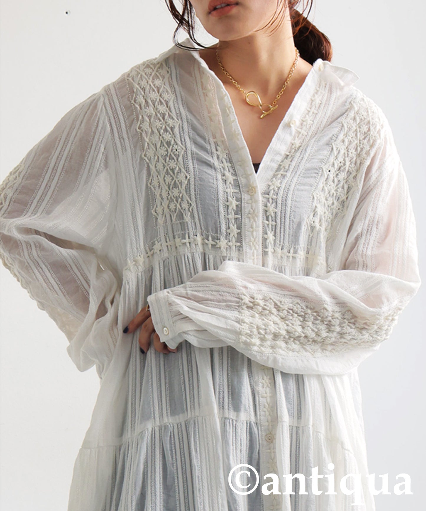 Ladies Lace Long Dress