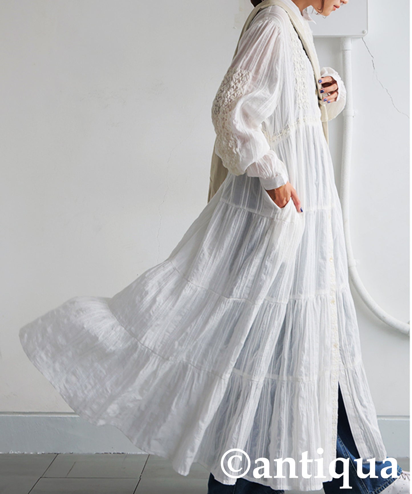 Ladies Lace Long Dress