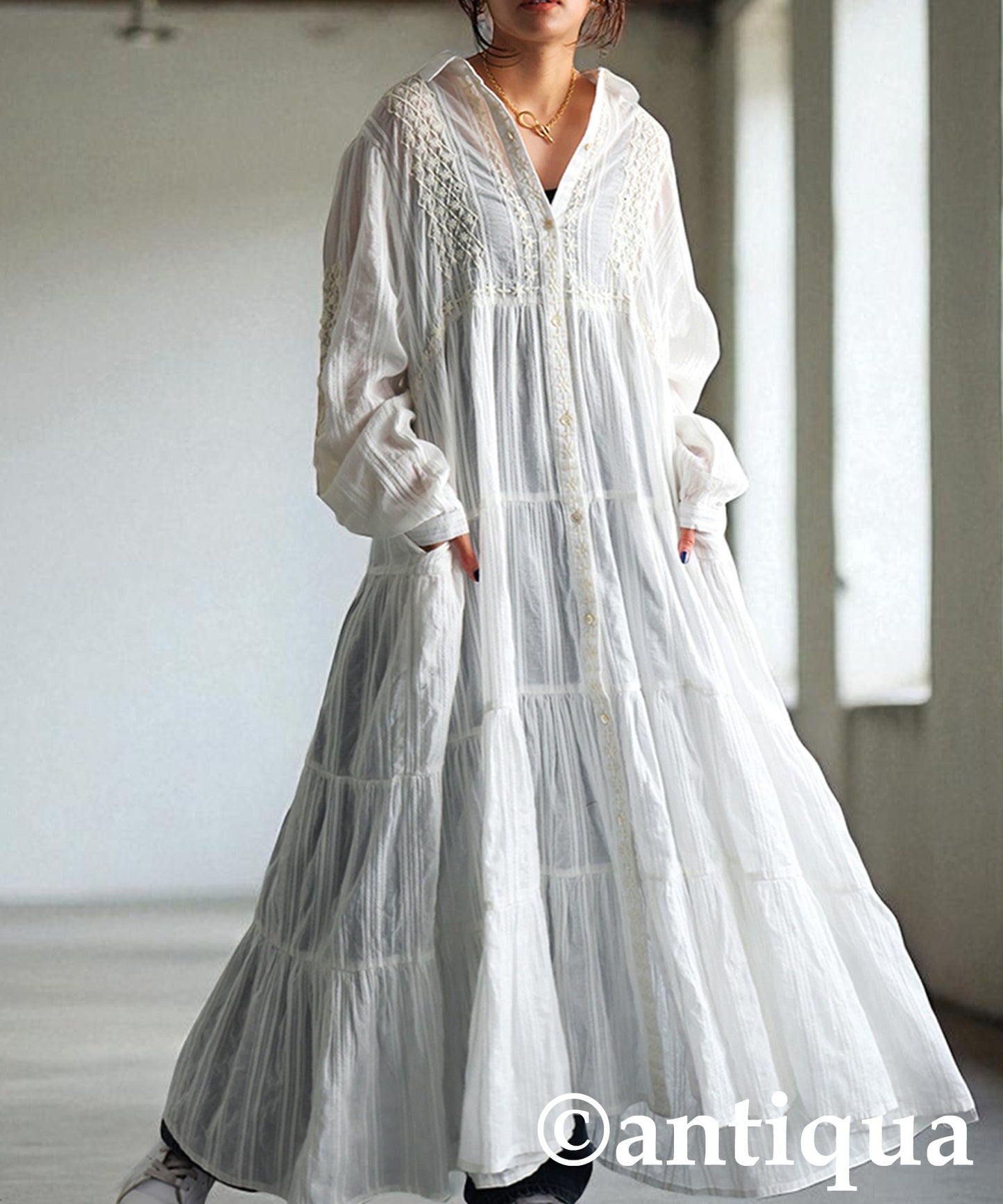 Ladies Lace Long Dress