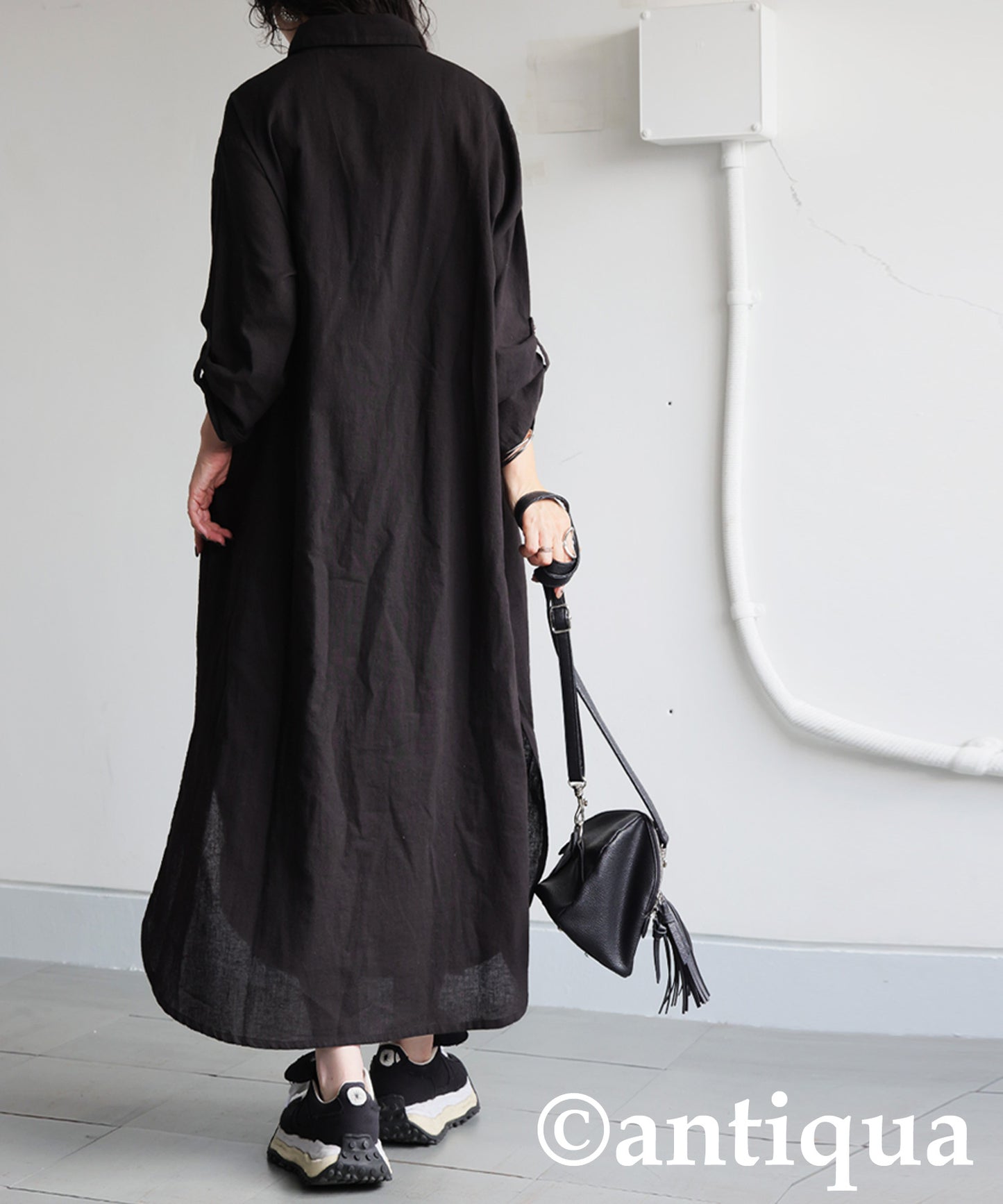 Ladies Embroidered Shirt Dress