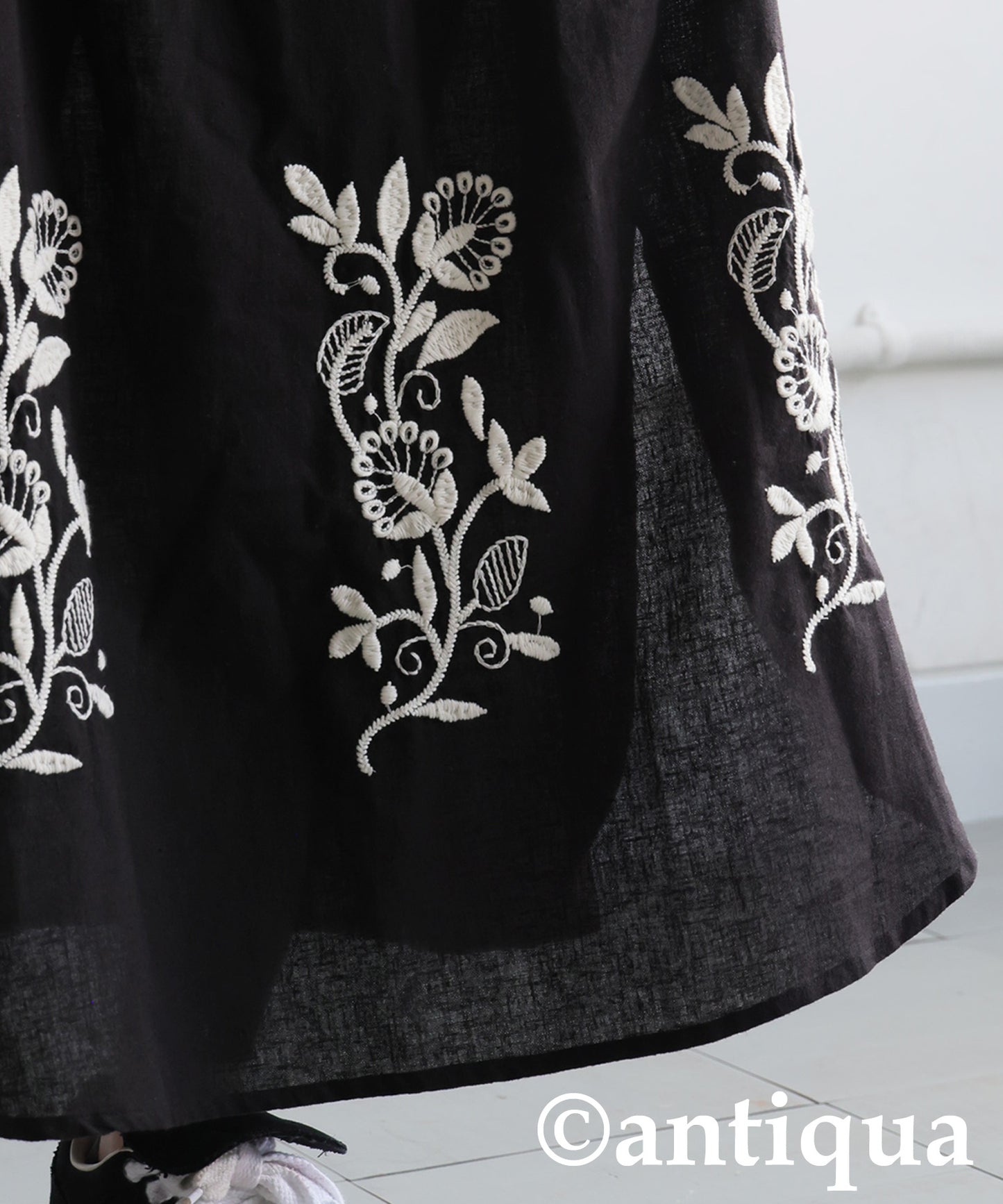 Ladies Embroidered Shirt Dress