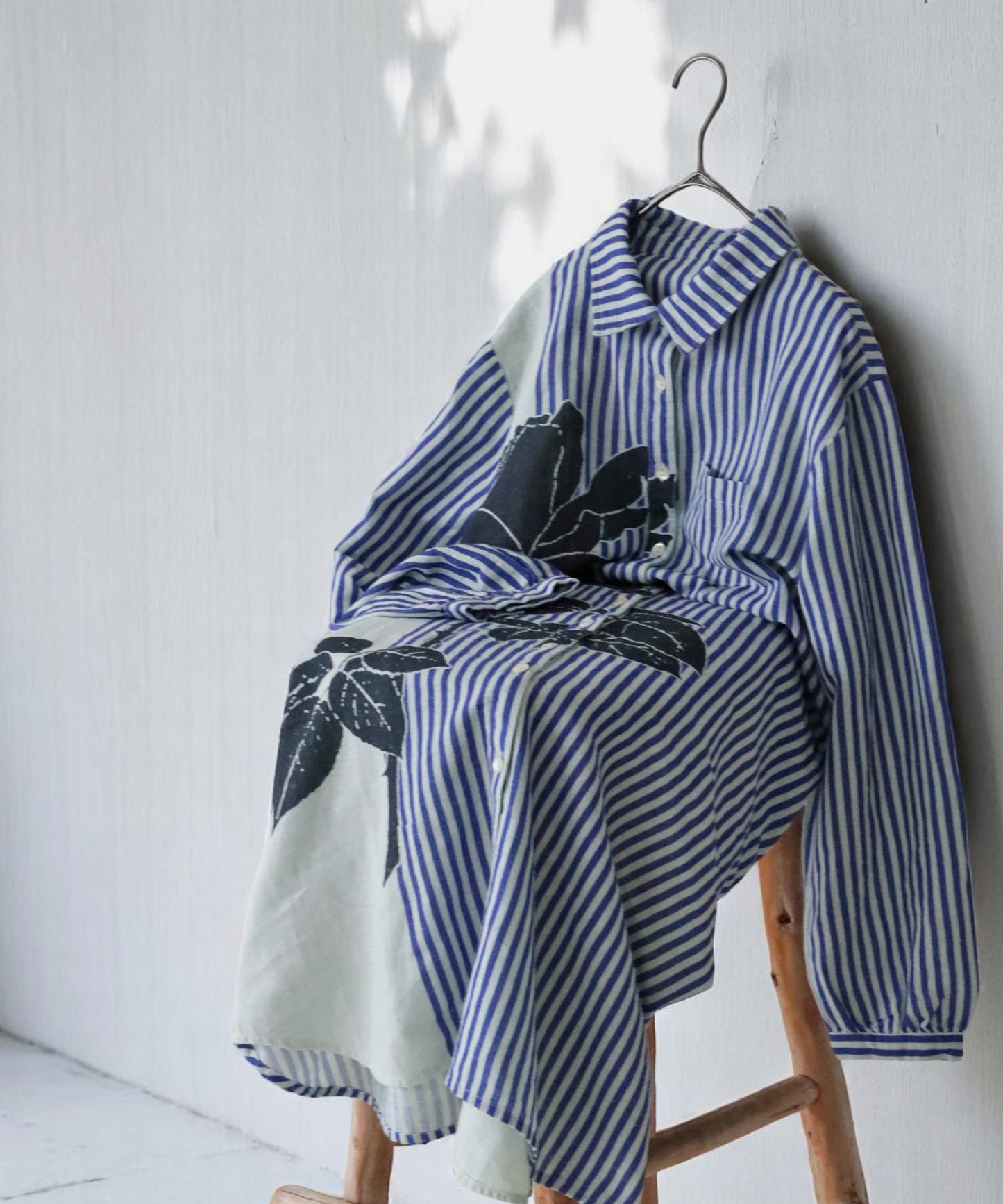 Ladies Asymmetrical Botanical Shirt Dress