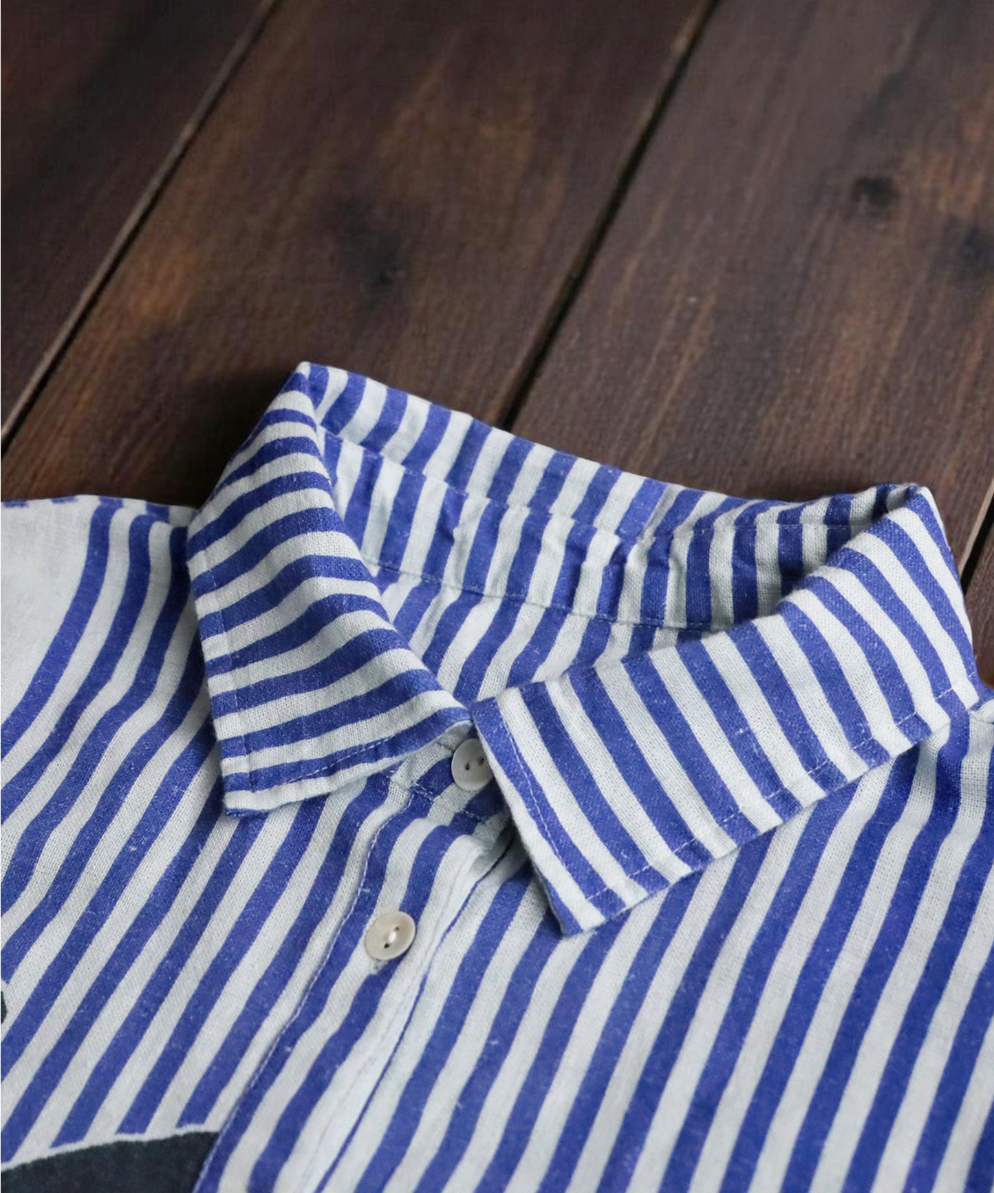 Ladies Asymmetrical Botanical Shirt Dress