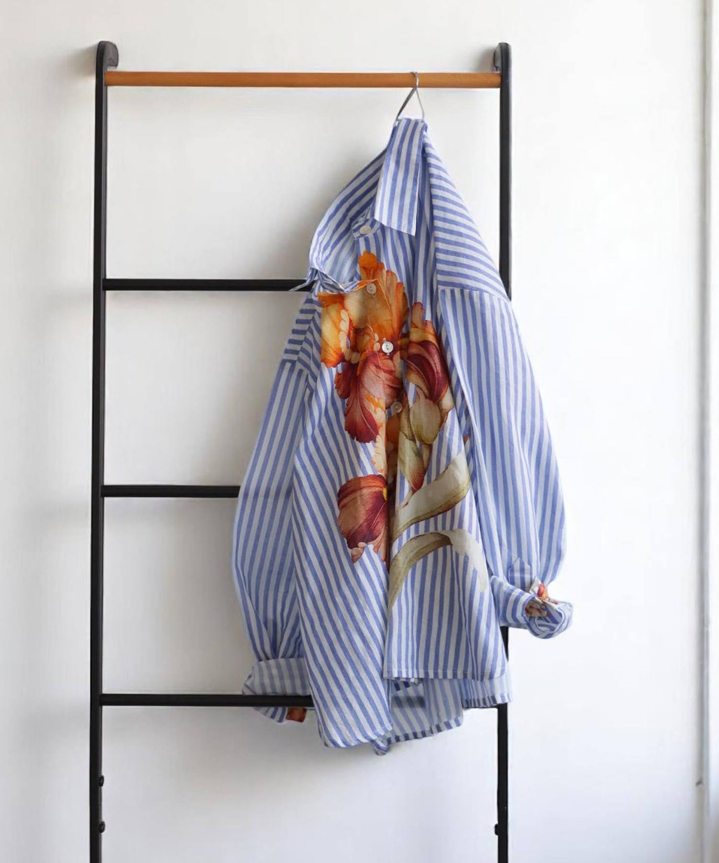 Junior Floral Striped Shirt