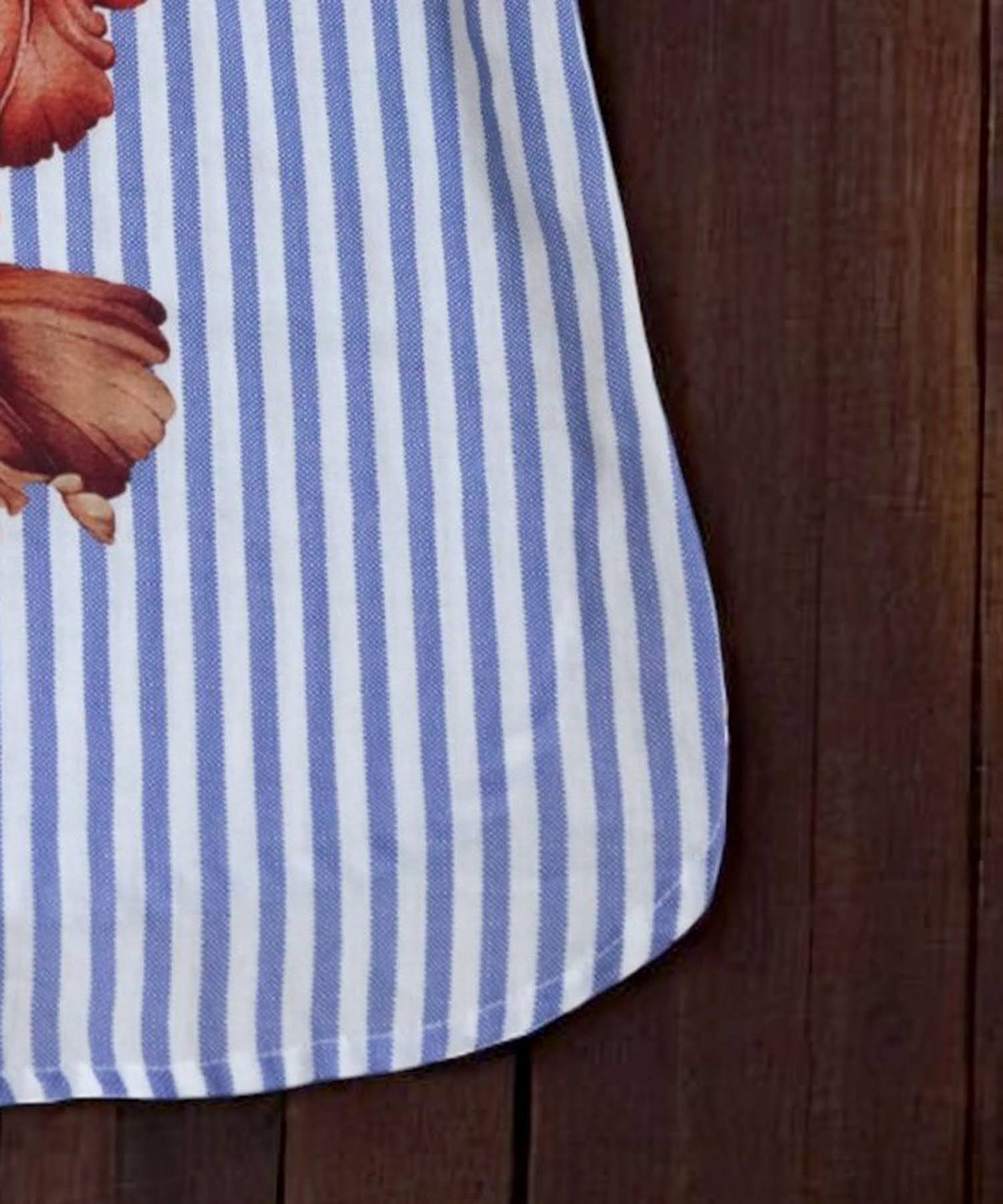 Junior Floral Striped Shirt