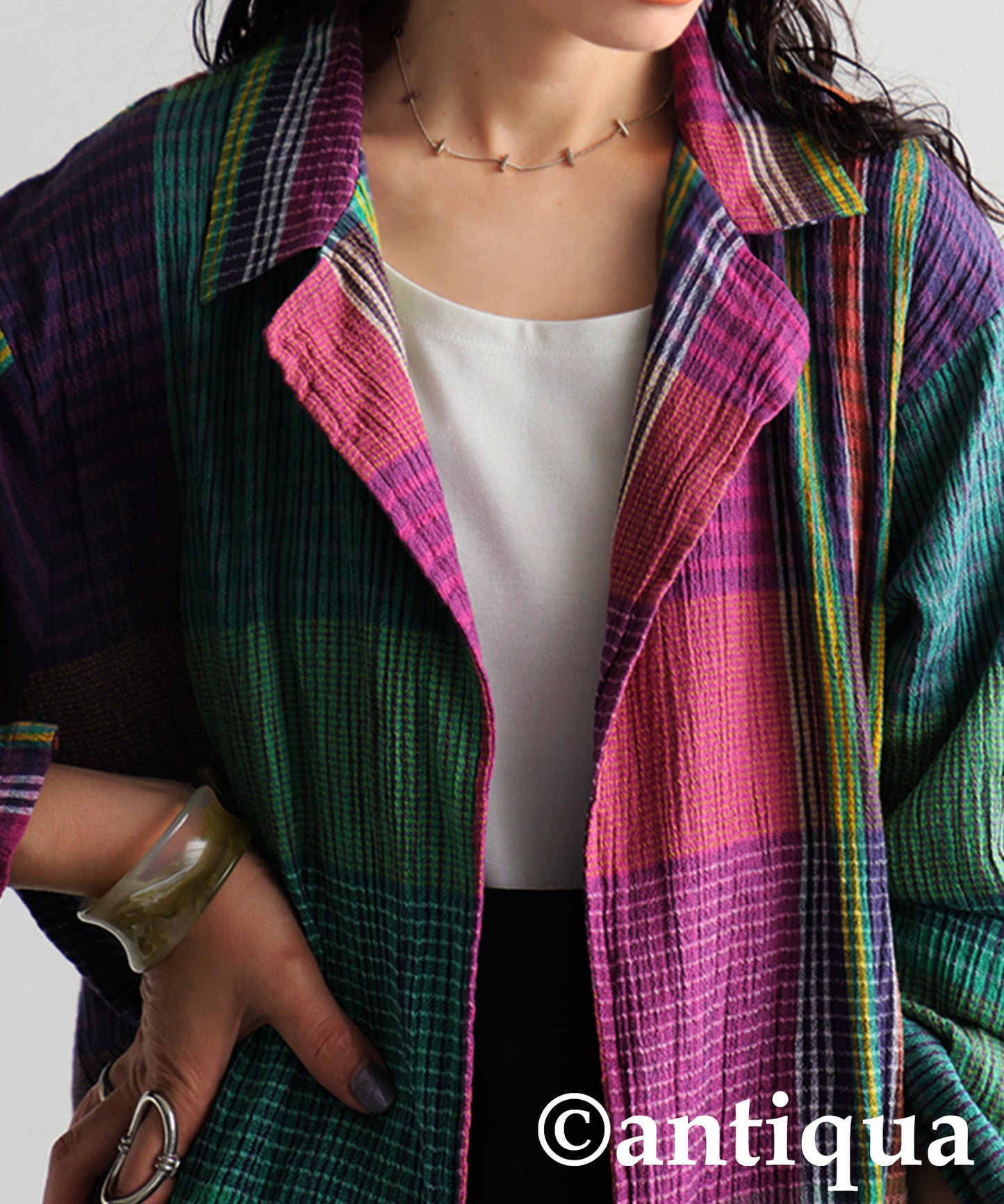 Ladies Checked Jacket