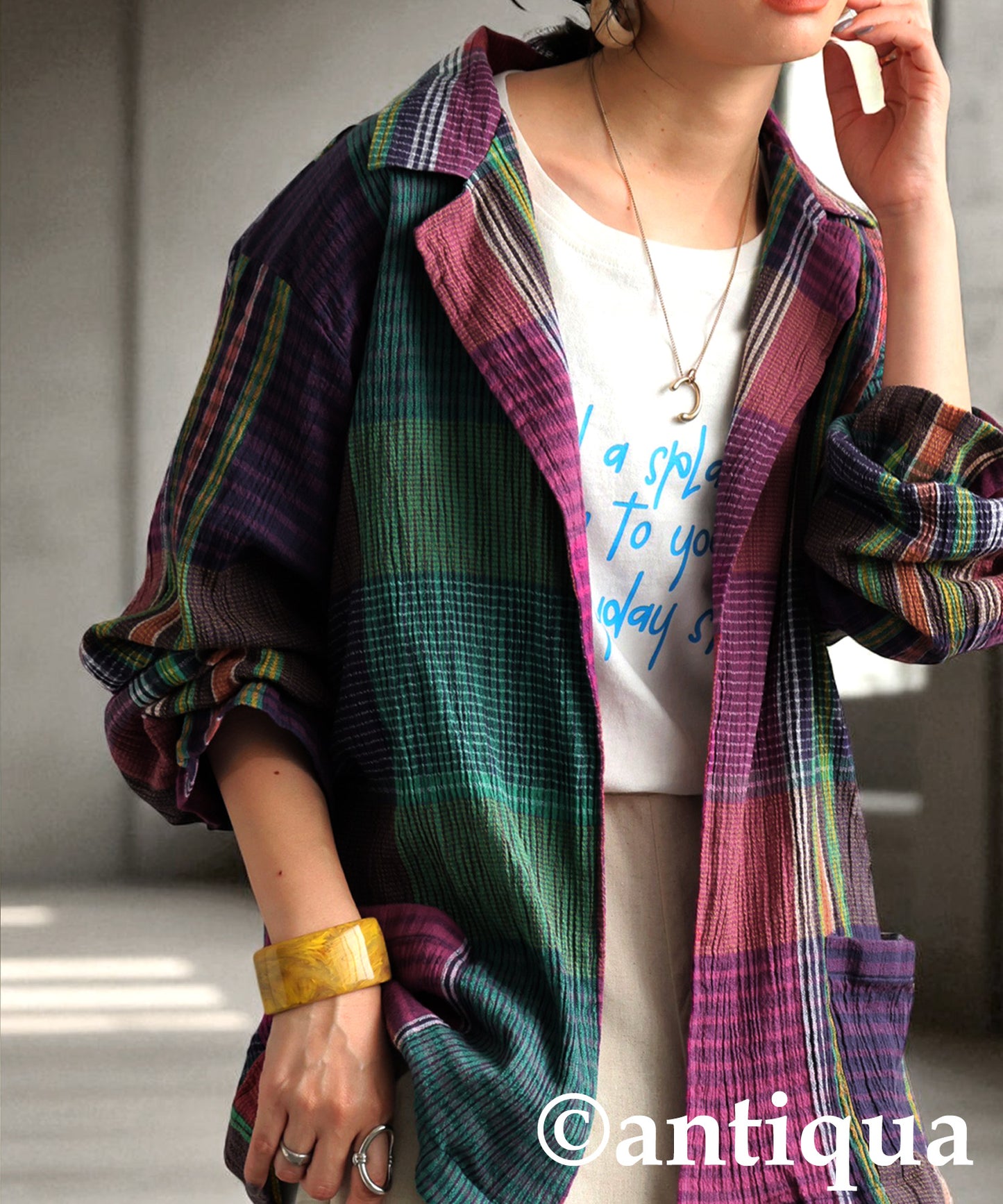 Ladies Checked Jacket