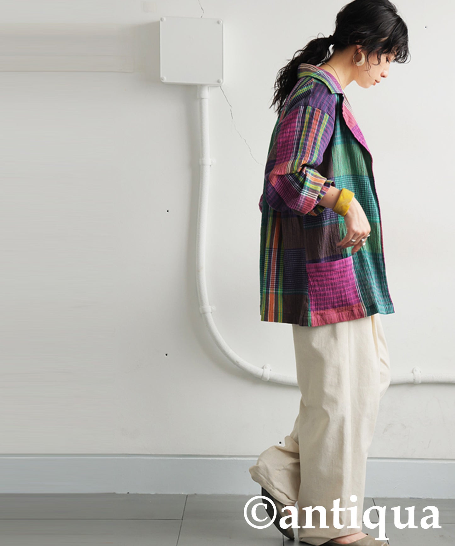 Ladies Checked Jacket