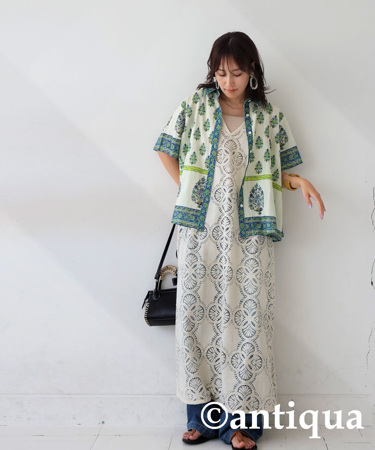 Ladies Botanical Print Shirt