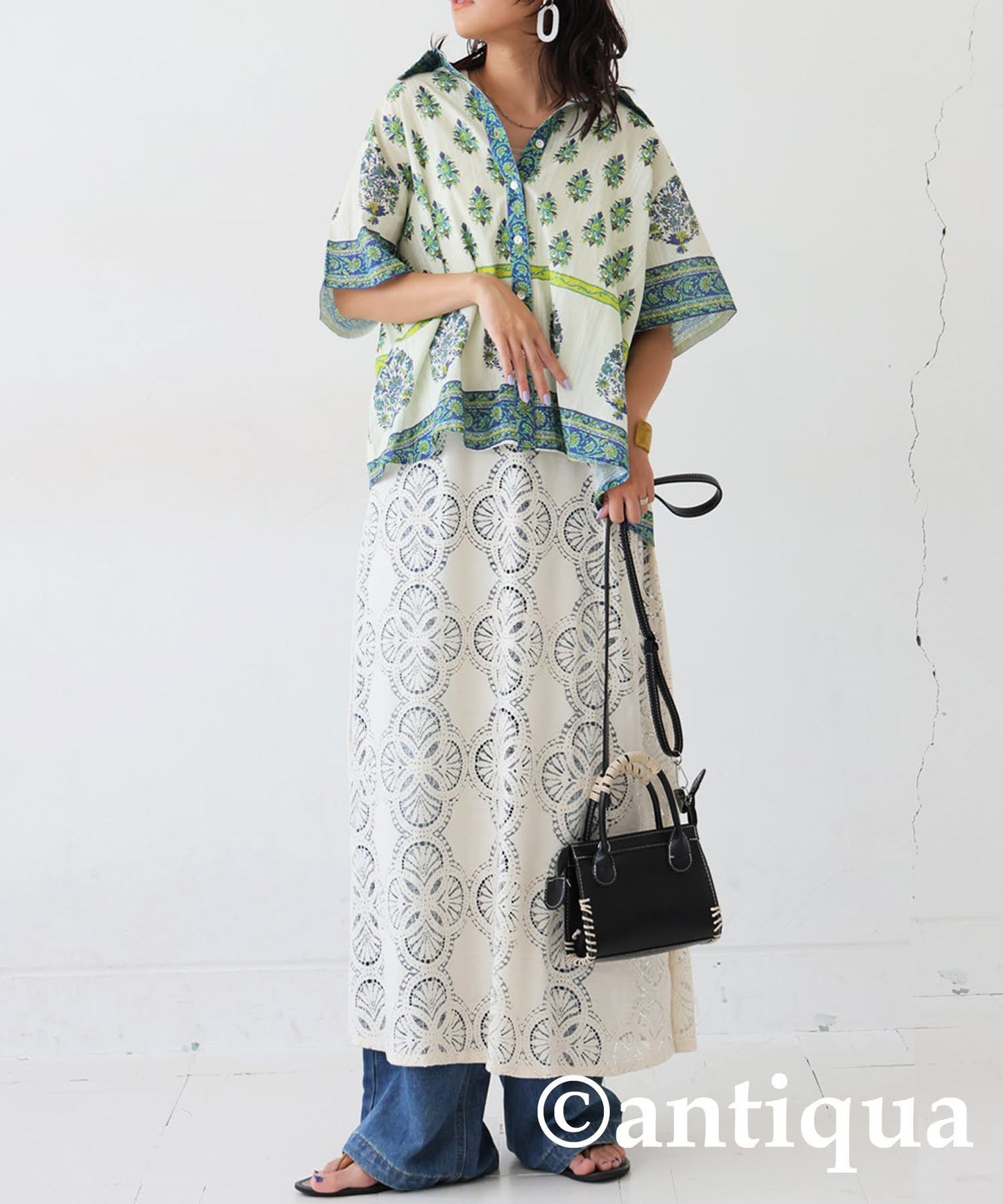 Ladies Botanical Print Shirt