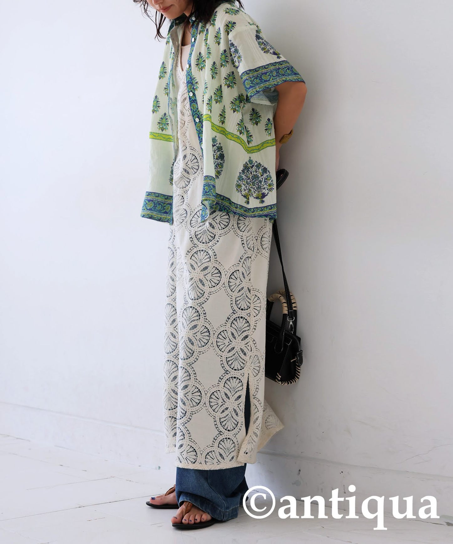 Ladies Botanical Print Shirt