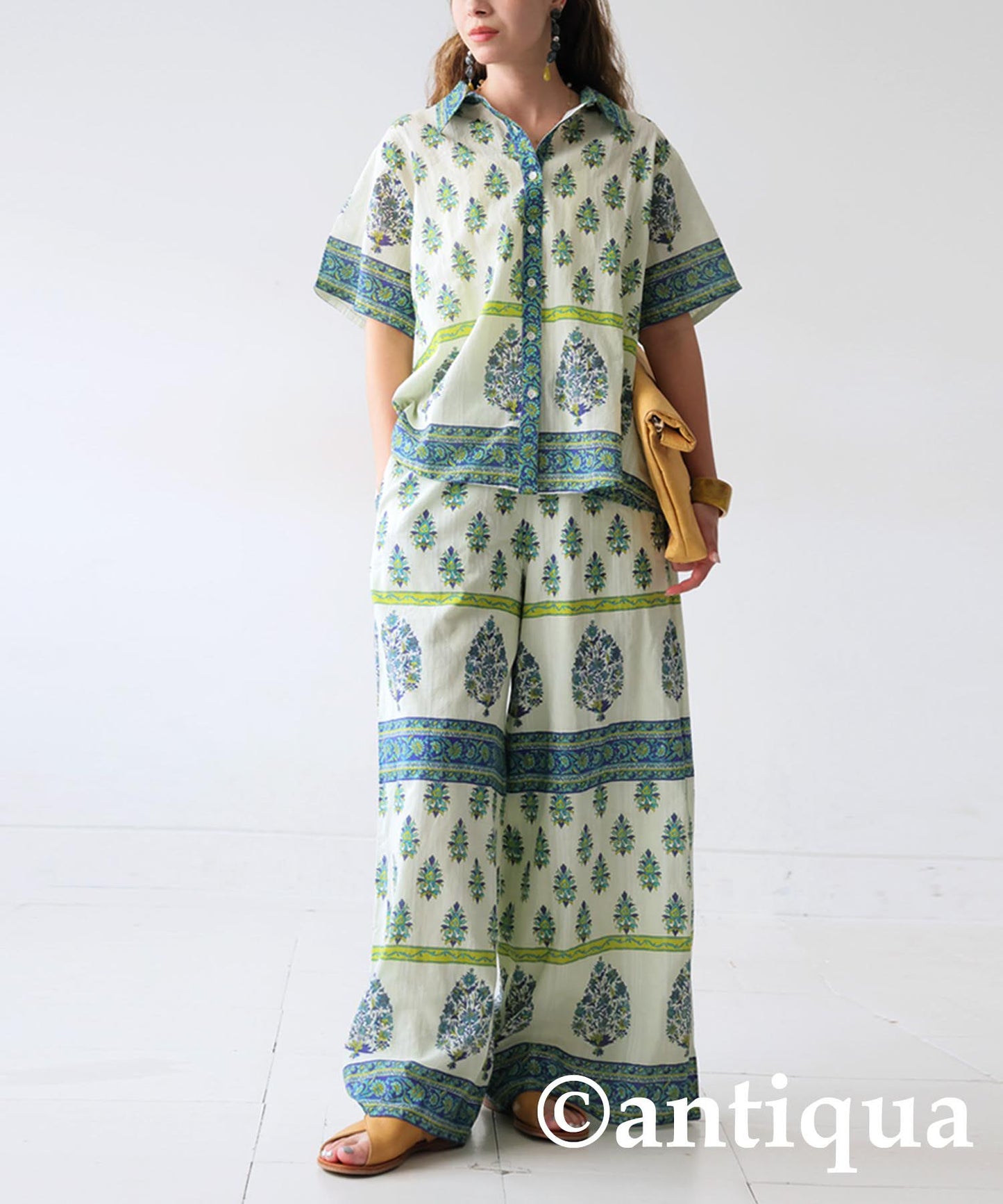 Ladies Botanical Print Shirt