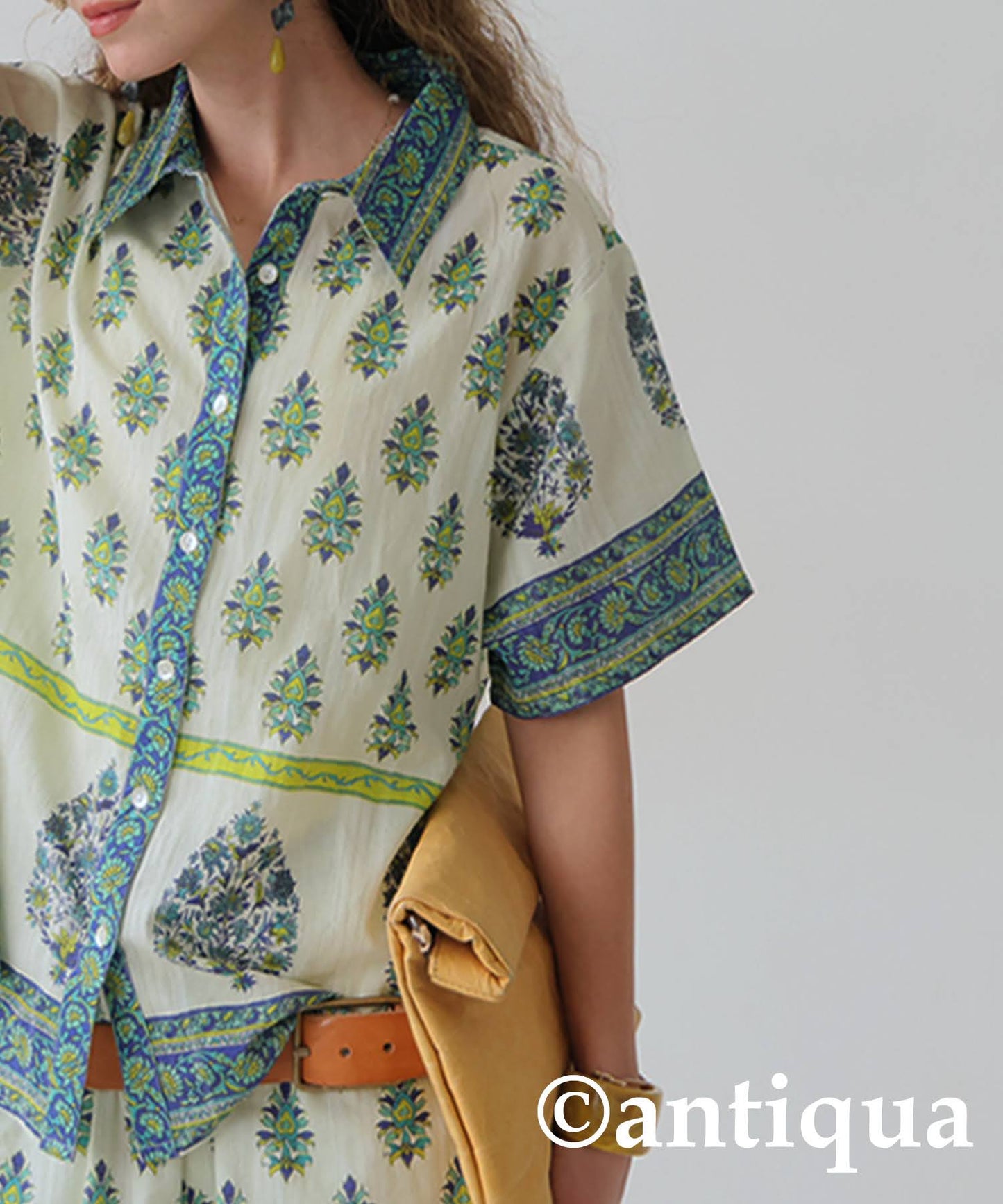 Ladies Botanical Print Shirt