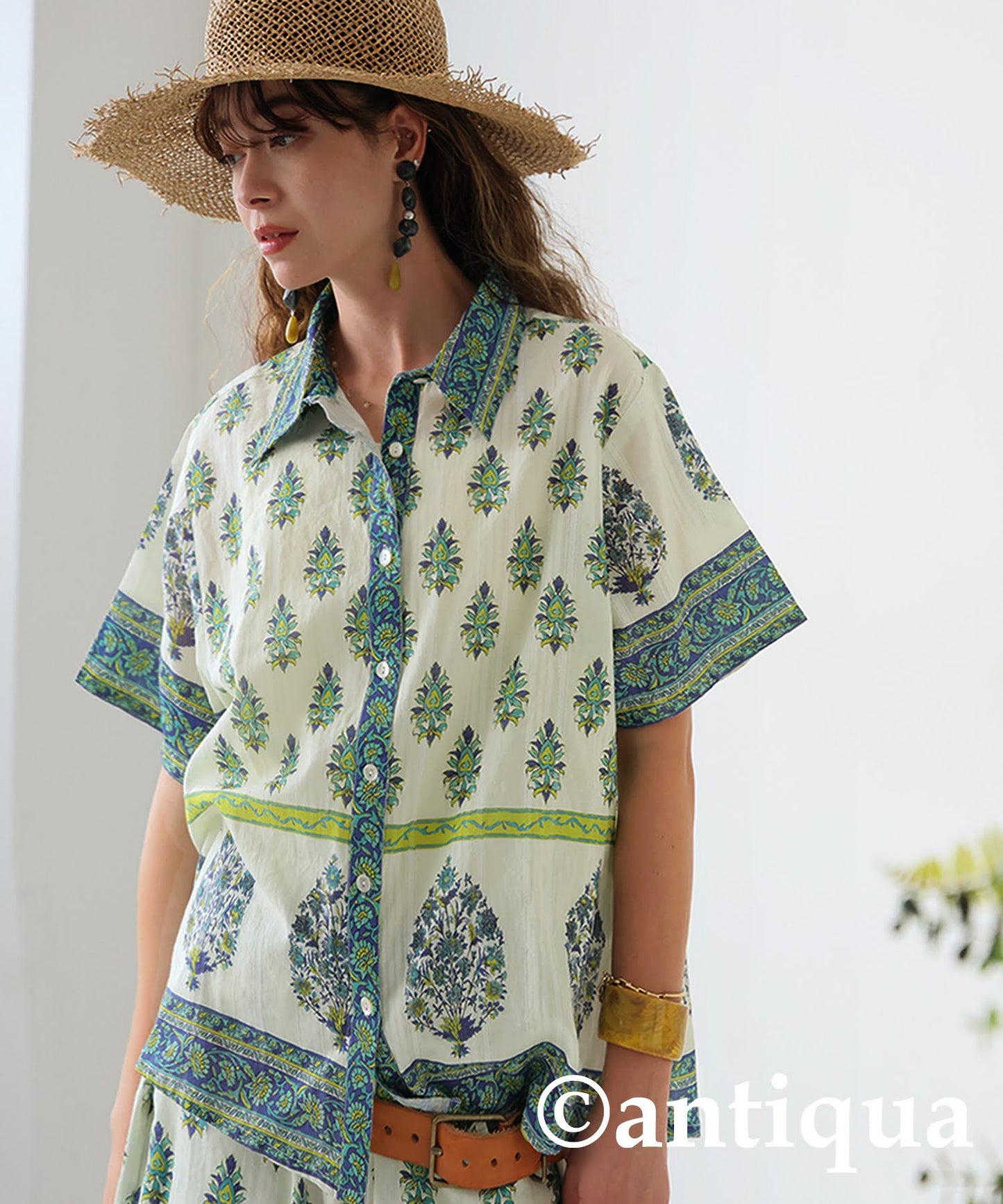 Ladies Botanical Print Shirt