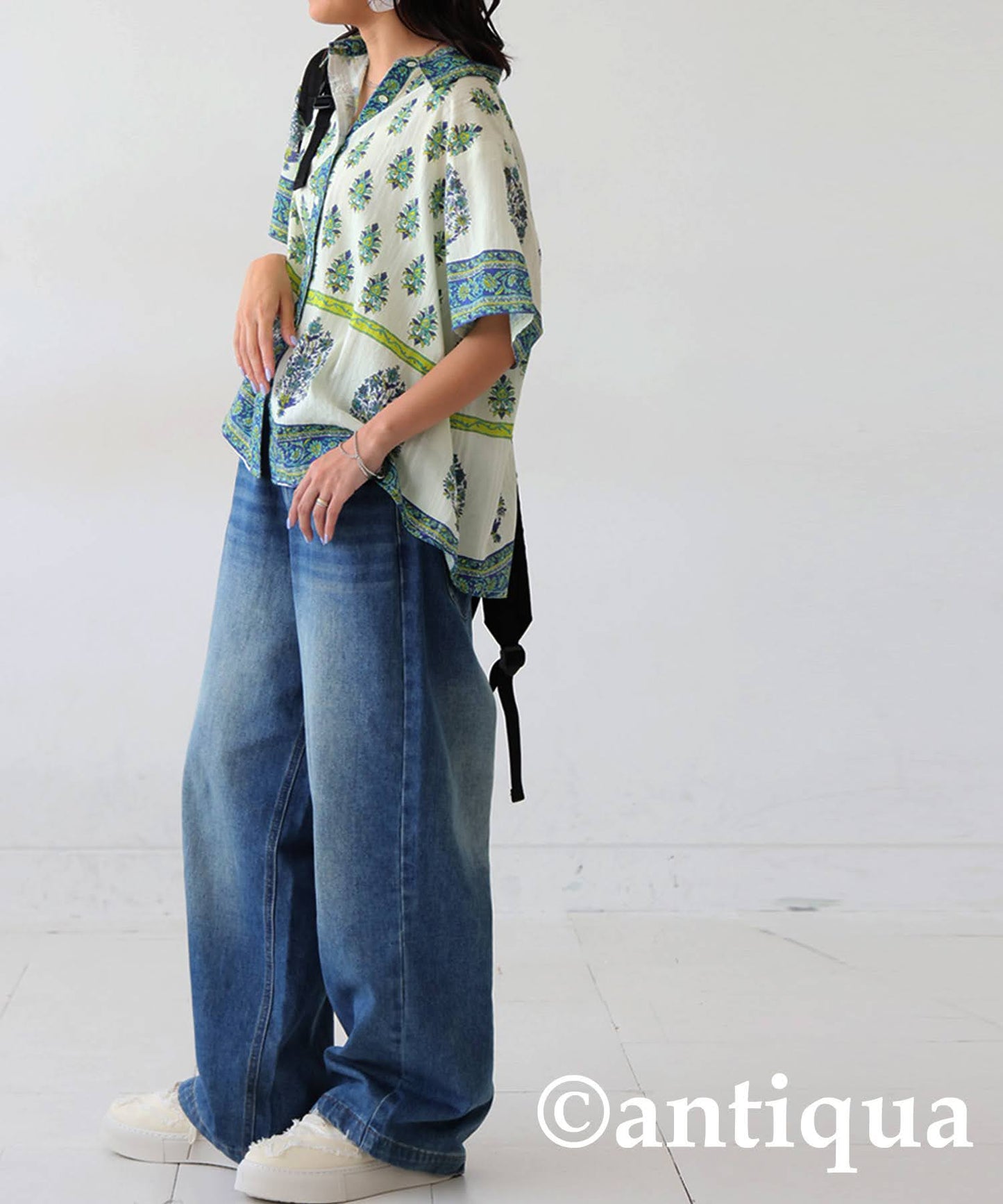 Ladies Botanical Print Shirt