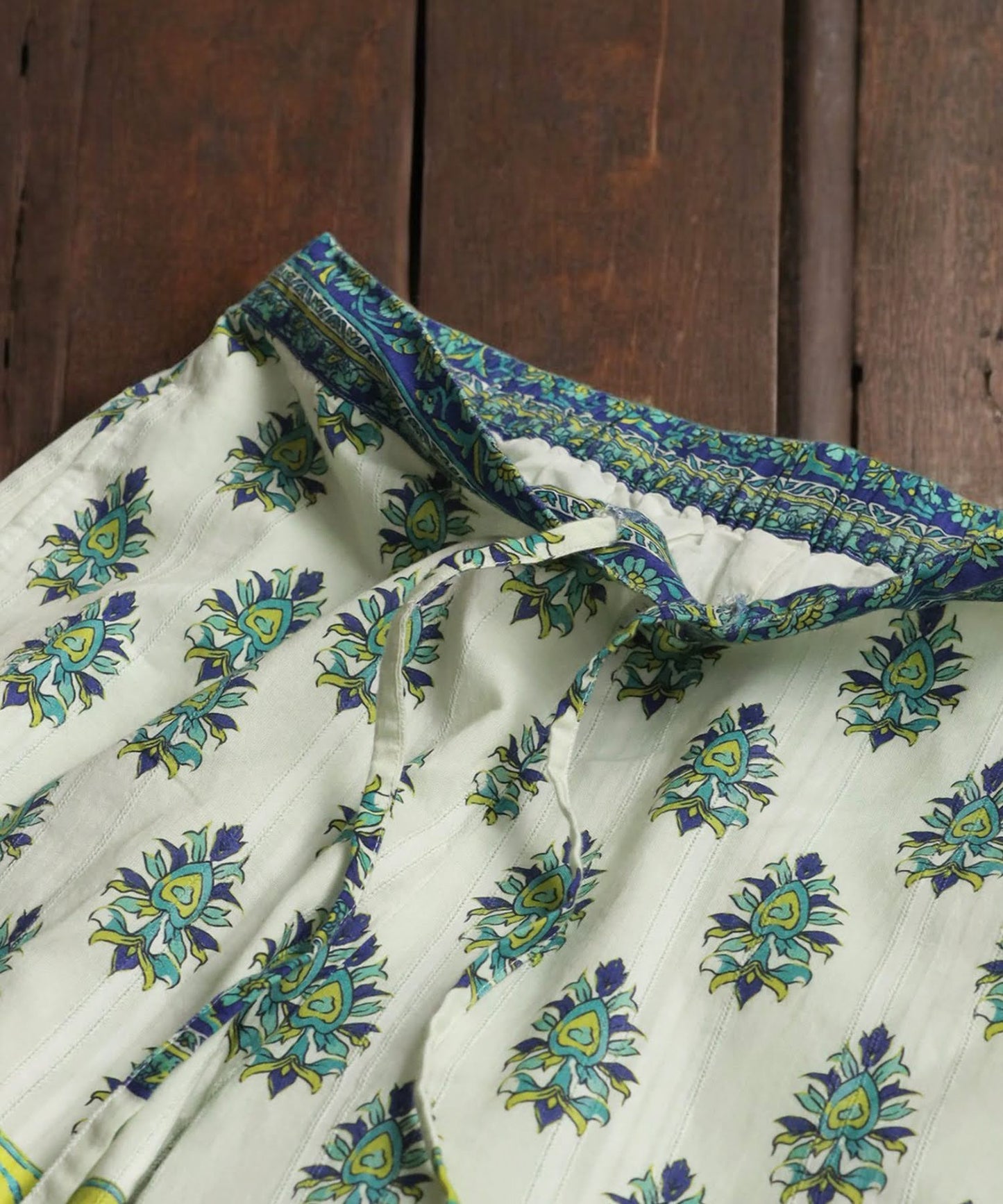 Ladies Botanical Pattern Indian Cotton Pants