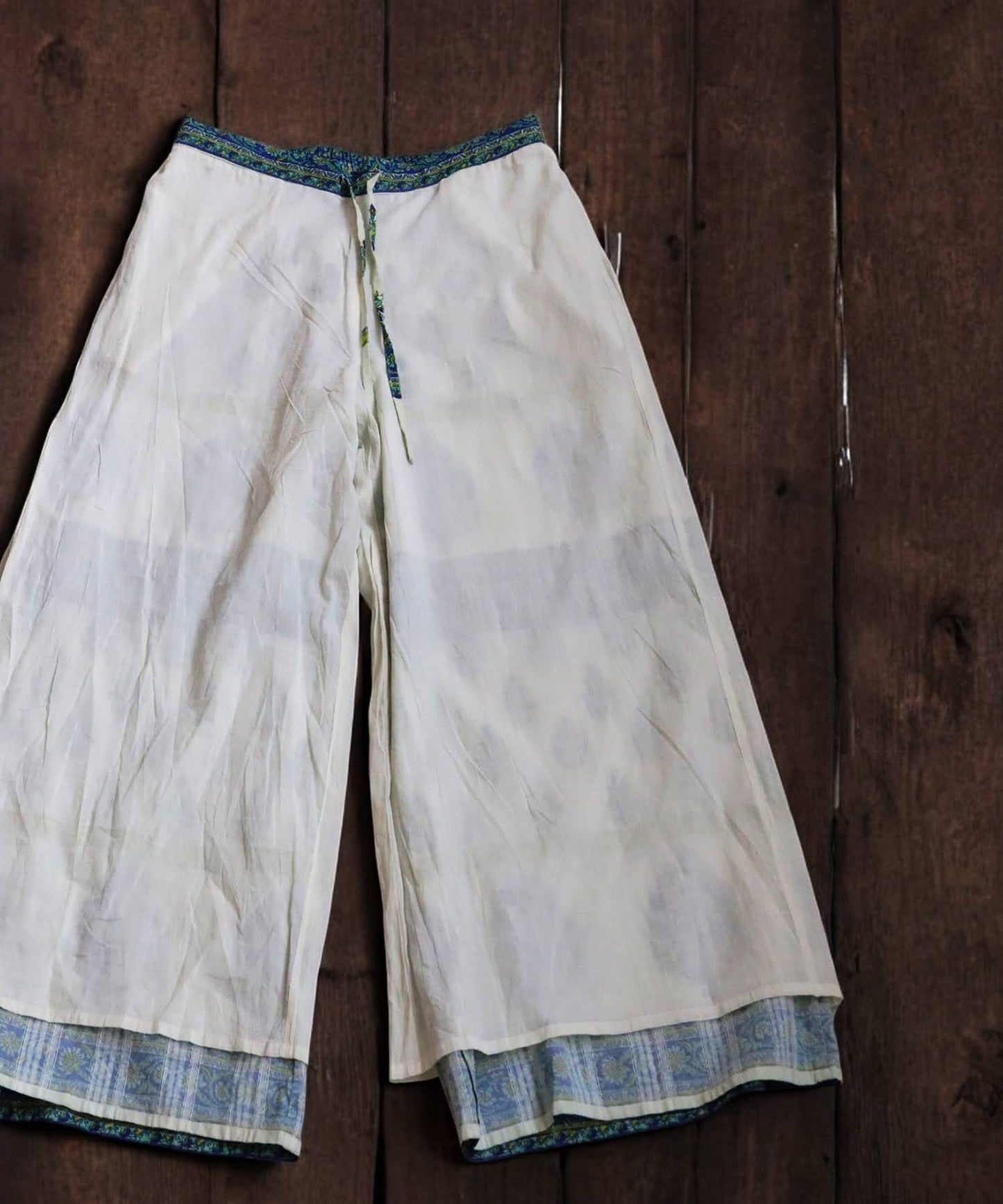 Ladies Botanical Pattern Indian Cotton Pants
