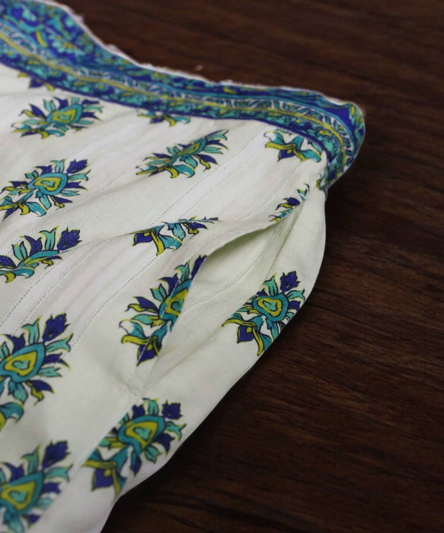 Ladies Botanical Pattern Indian Cotton Pants