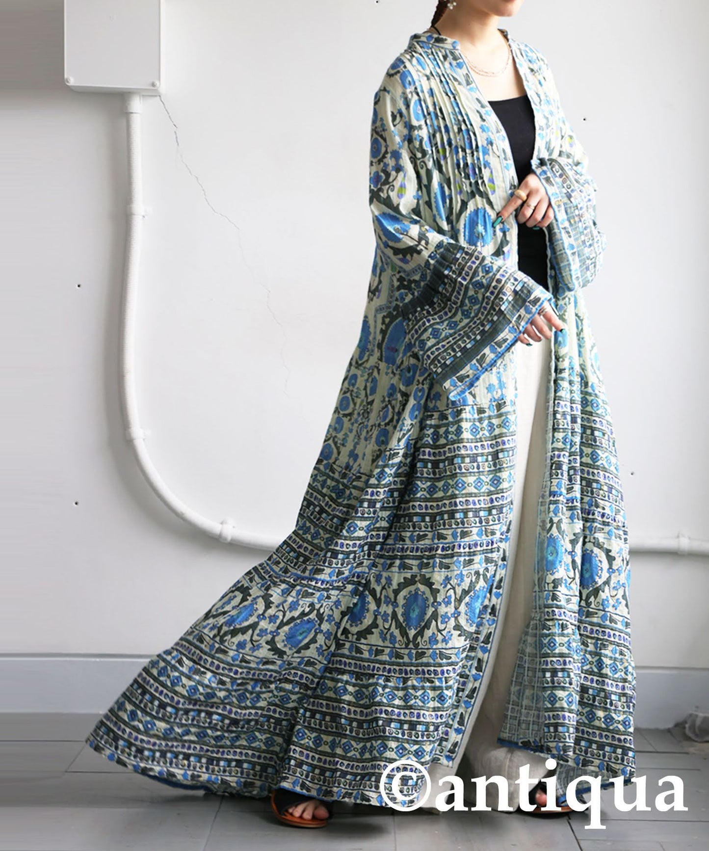 Ladies Oriental Print Dress