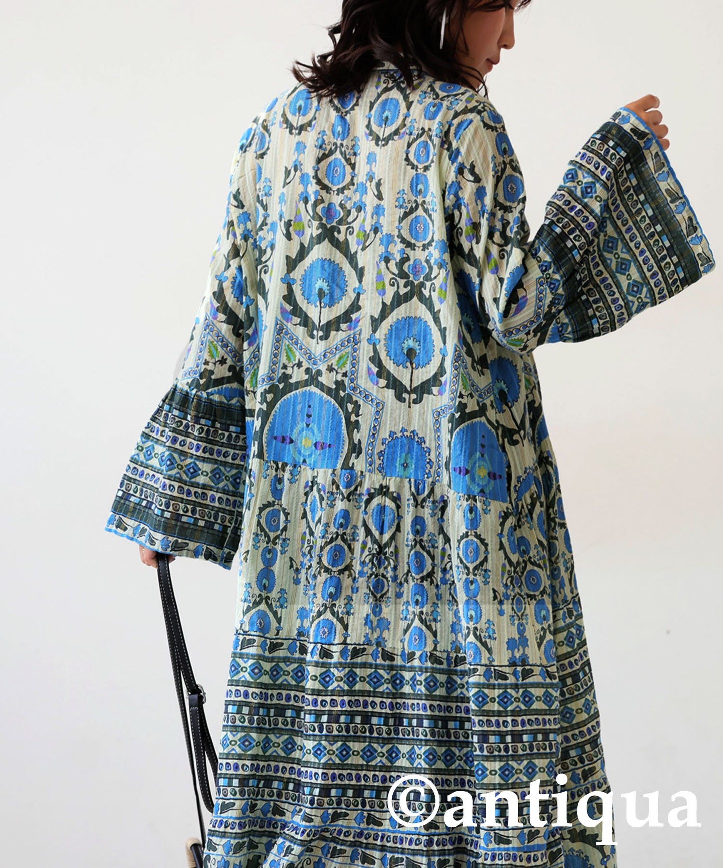 Ladies Oriental Print Dress