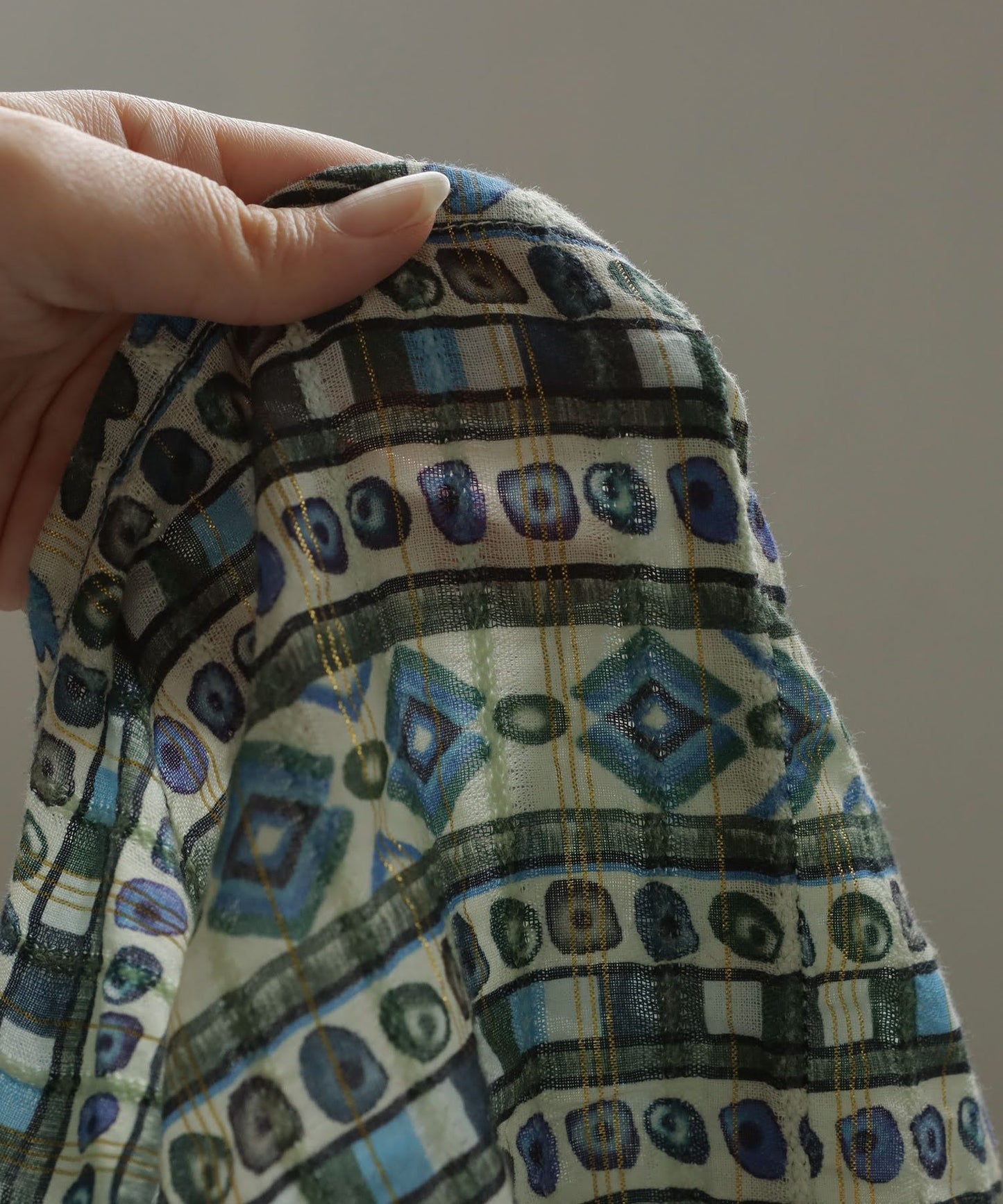 Ladies Oriental Print Dress