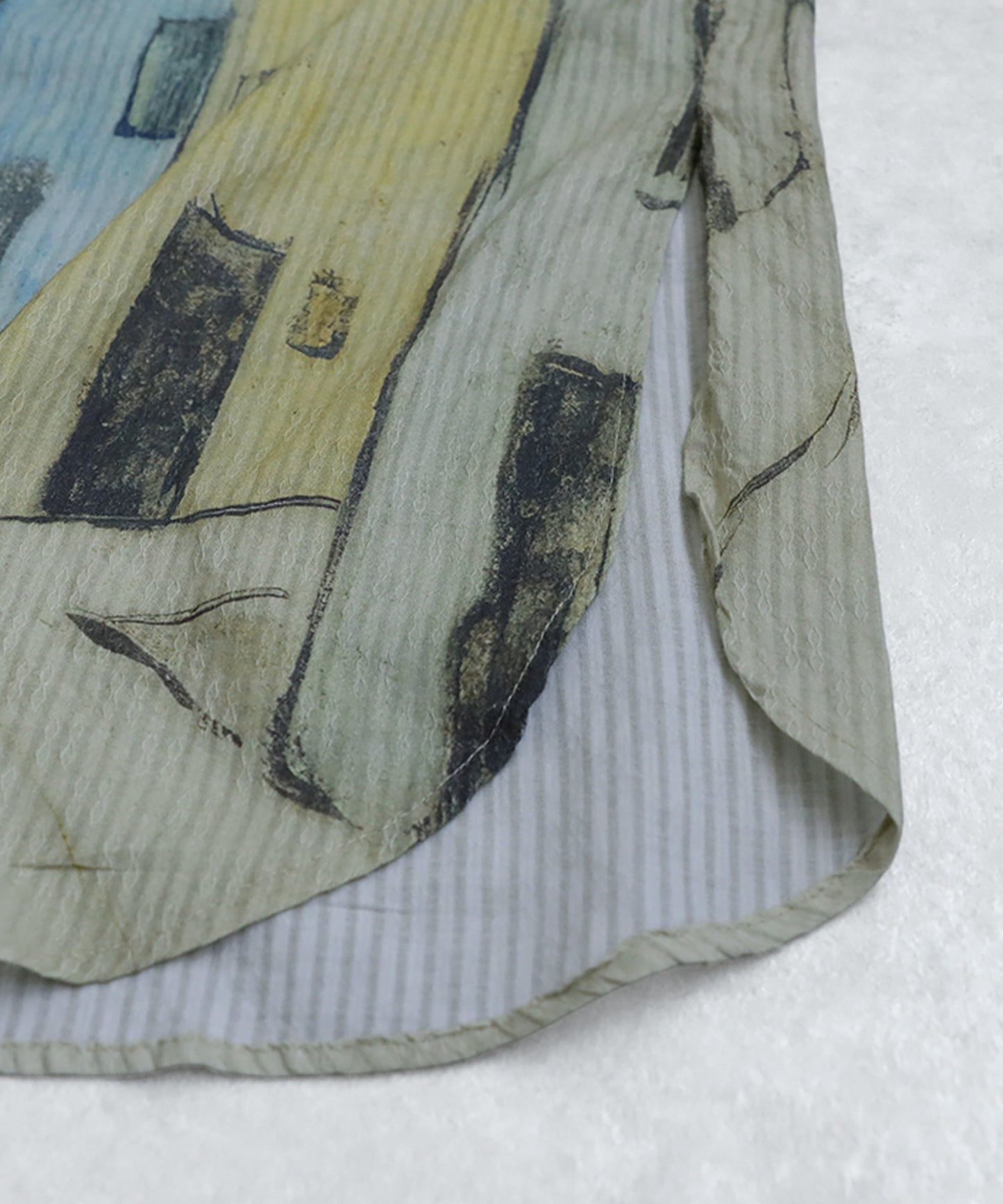 Ladies Art Print Shirt Dress