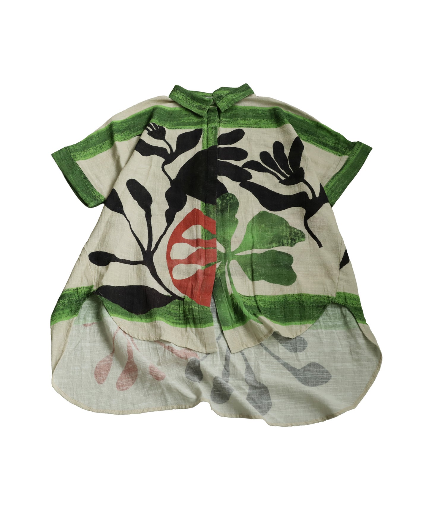 Ladies Botanical Cotton Shirt Jacket