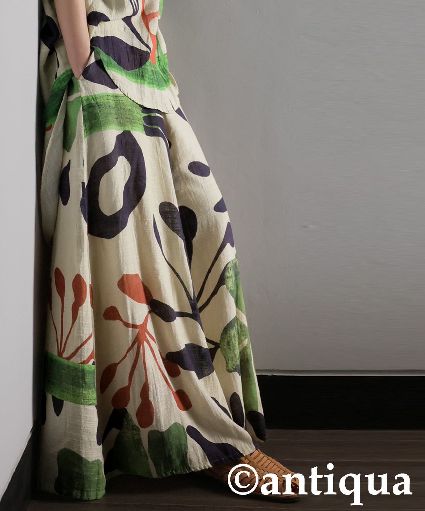 Ladies Botanical Flare Pants