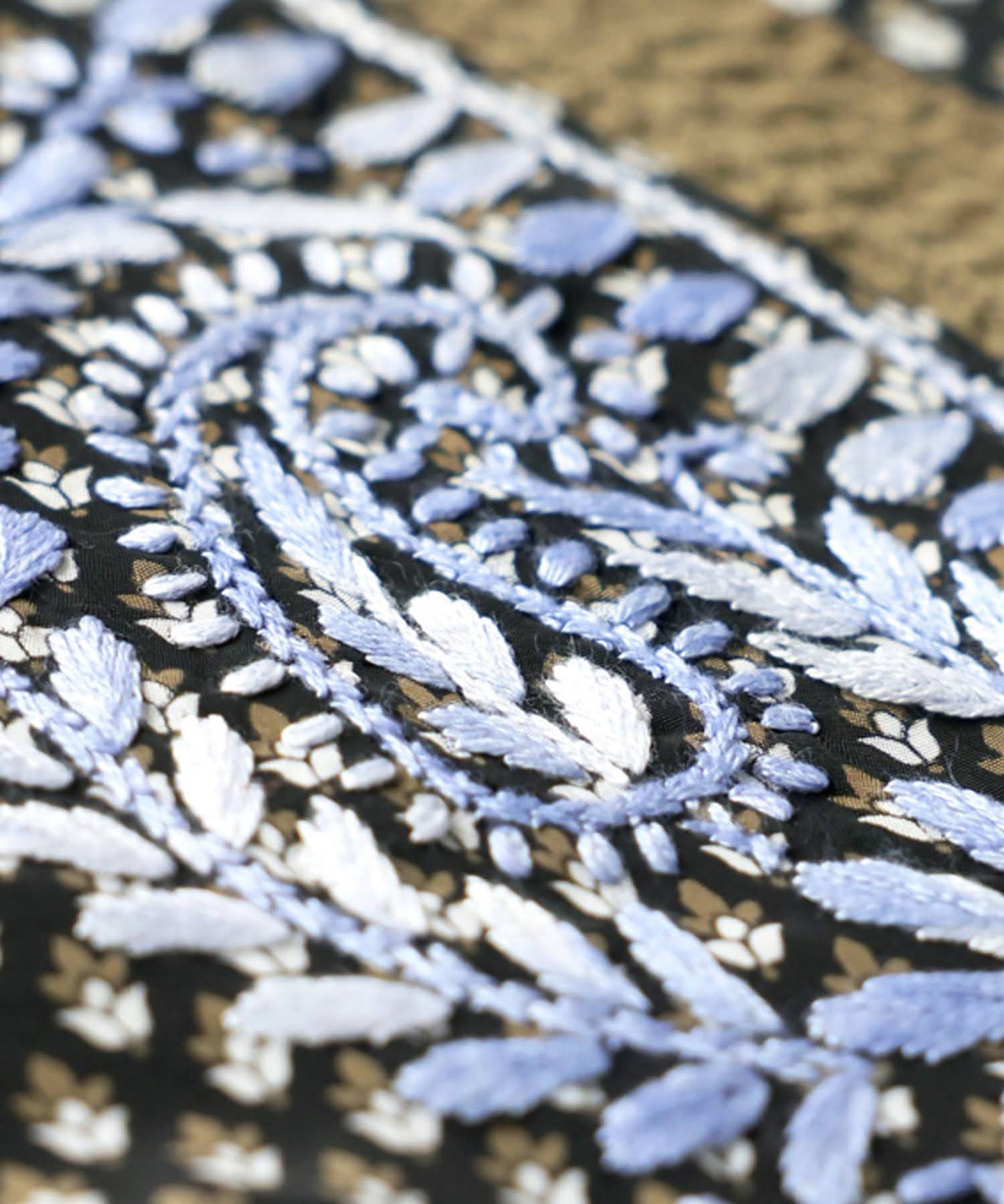 Ethnic Print Embroidered Caftan Dress Ladies