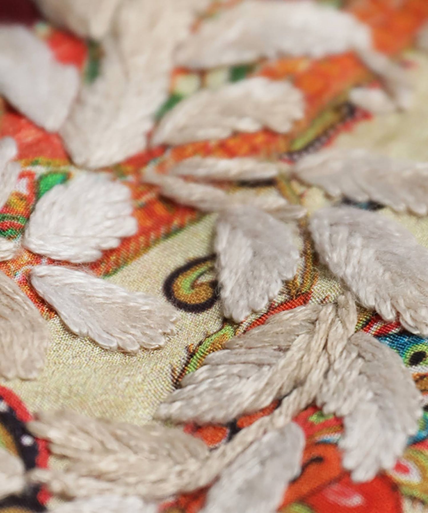 Ethnic Pattern Embroidered Kaftan Dress Ladies