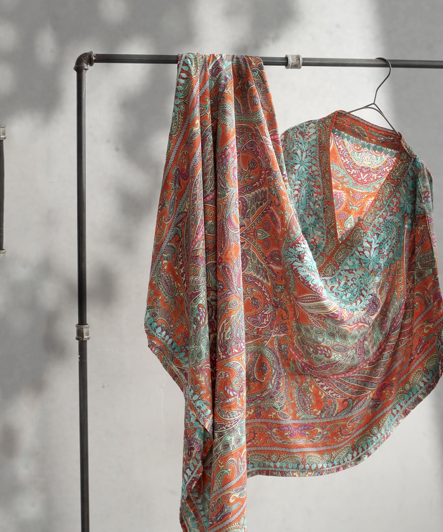 Paisley Print Kaftan Dress Ladies