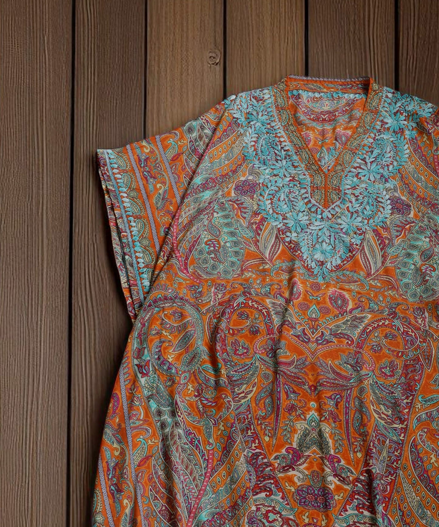 Paisley Print Kaftan Dress Ladies