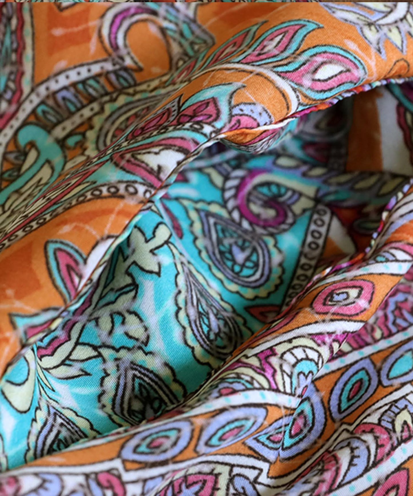 Paisley Print Kaftan Dress Ladies